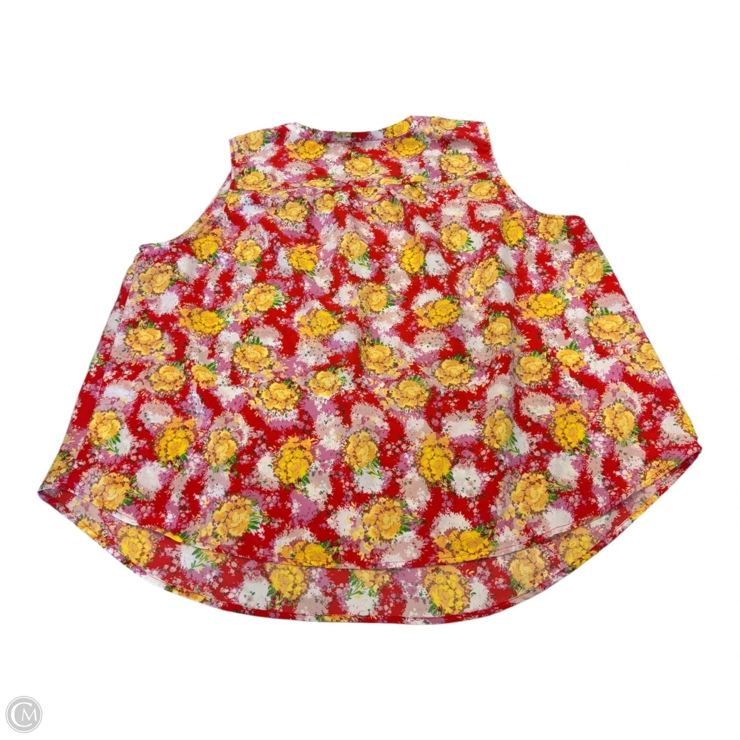 Top Sleeveless By Clothes Mentor In Orange & Red, Size: 3x