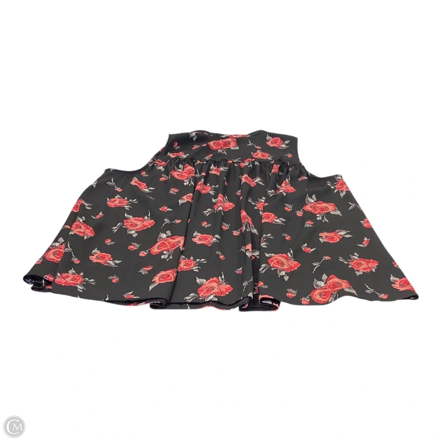 Top Sleeveless By Lane Bryant In Black & Red, Size: 18