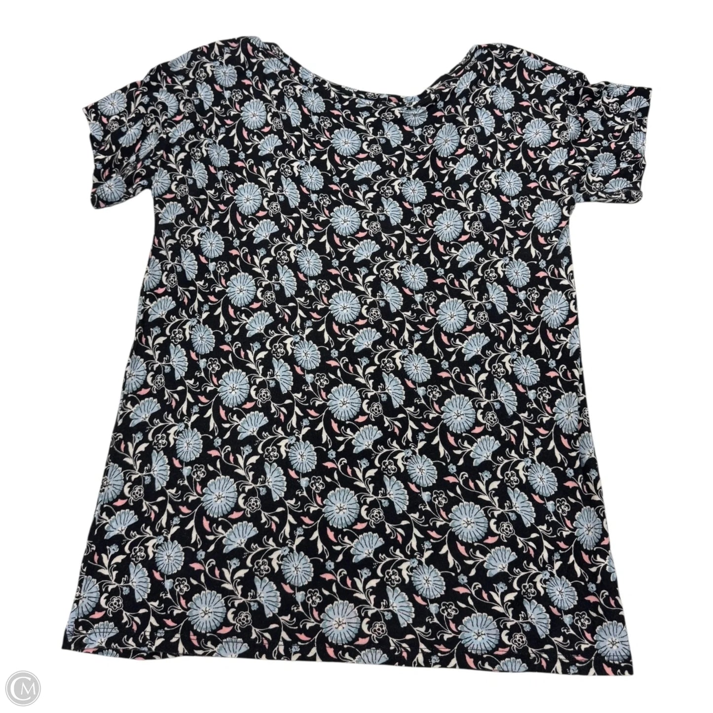 Top Short Sleeve By Loft In Navy, Size: Xs