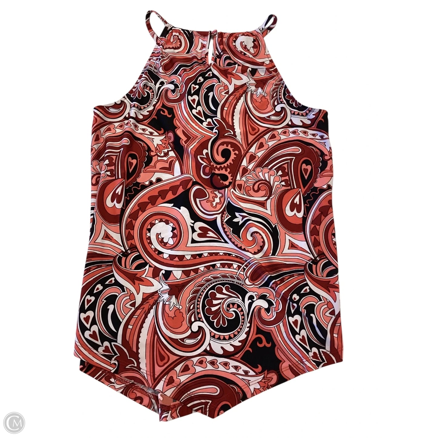 Top Sleeveless By Inc In Black & Red, Size: Mp
