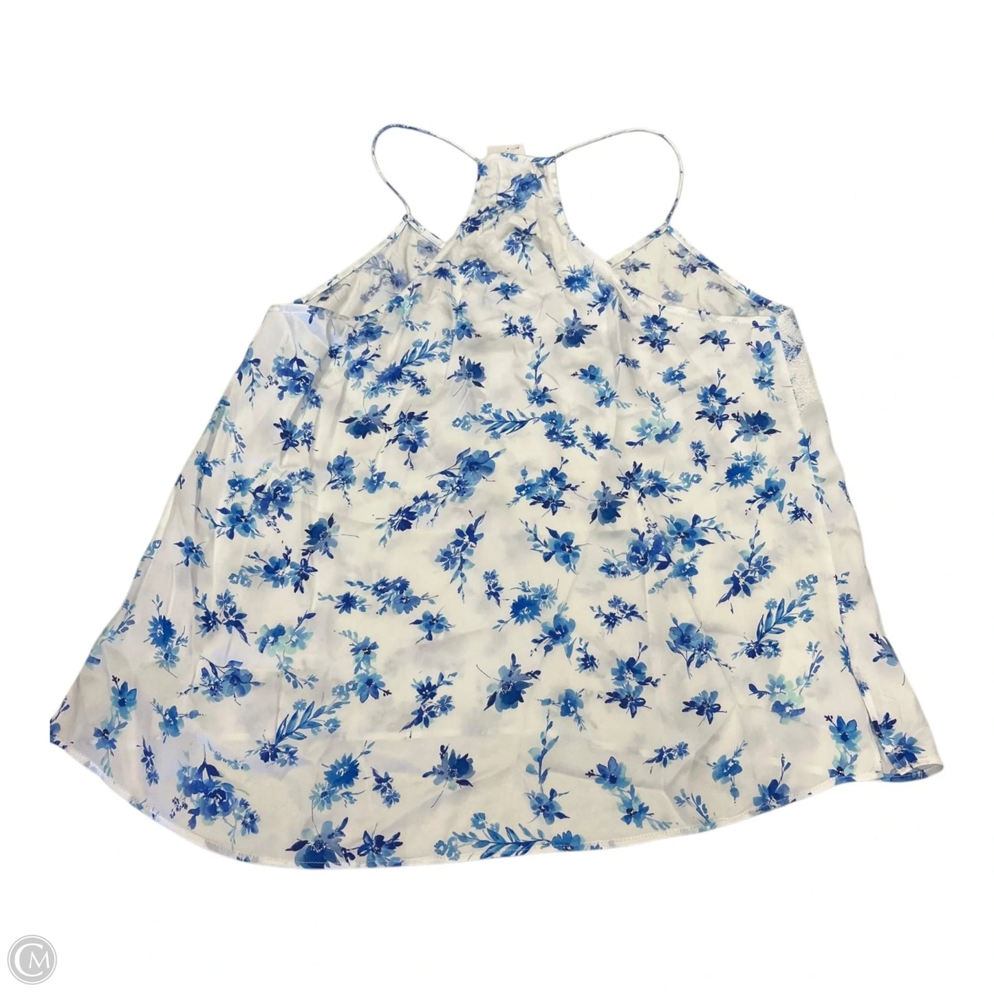 Tank Top By Cma In Blue & White, Size: L