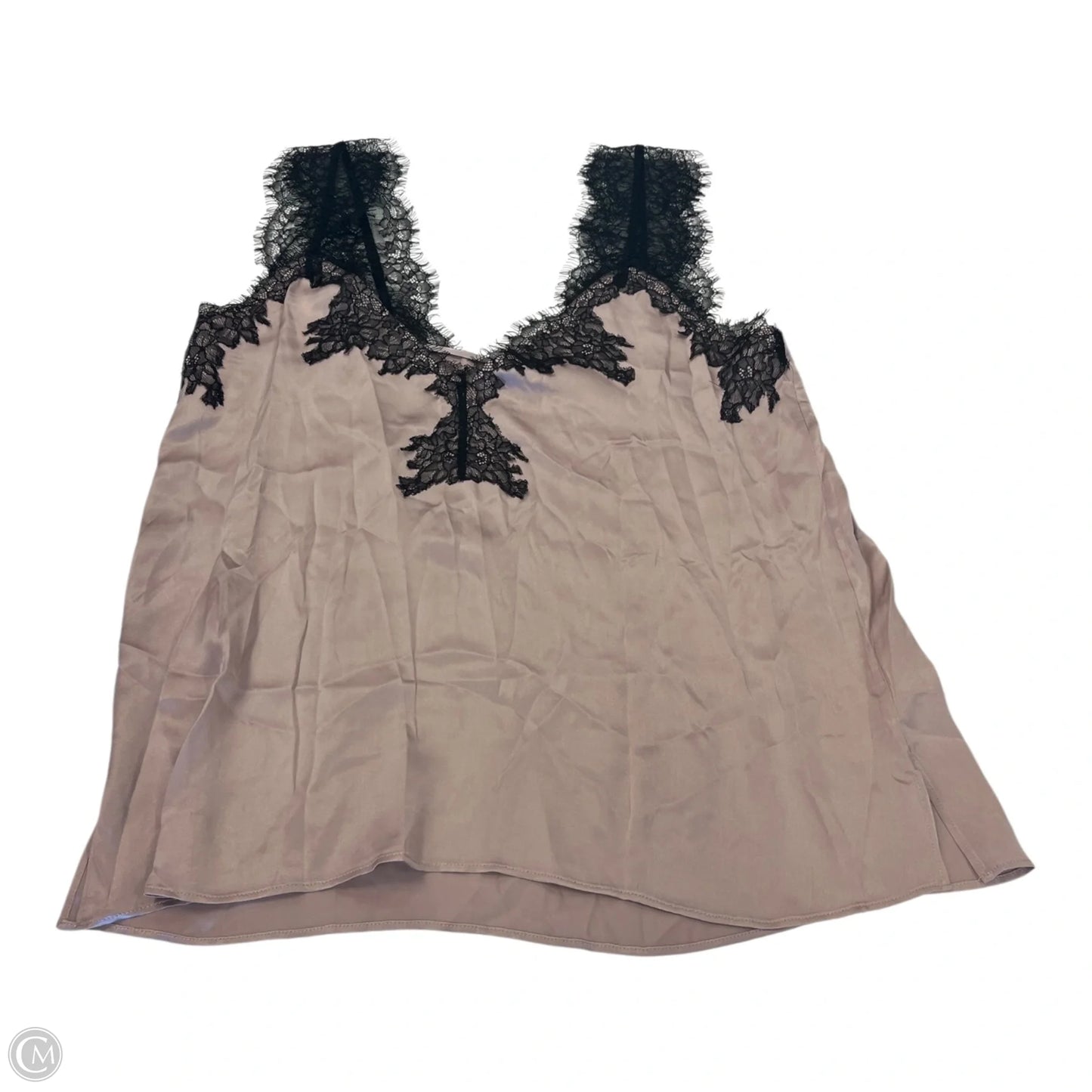 Top Sleeveless By Cma In Black & Purple, Size: L