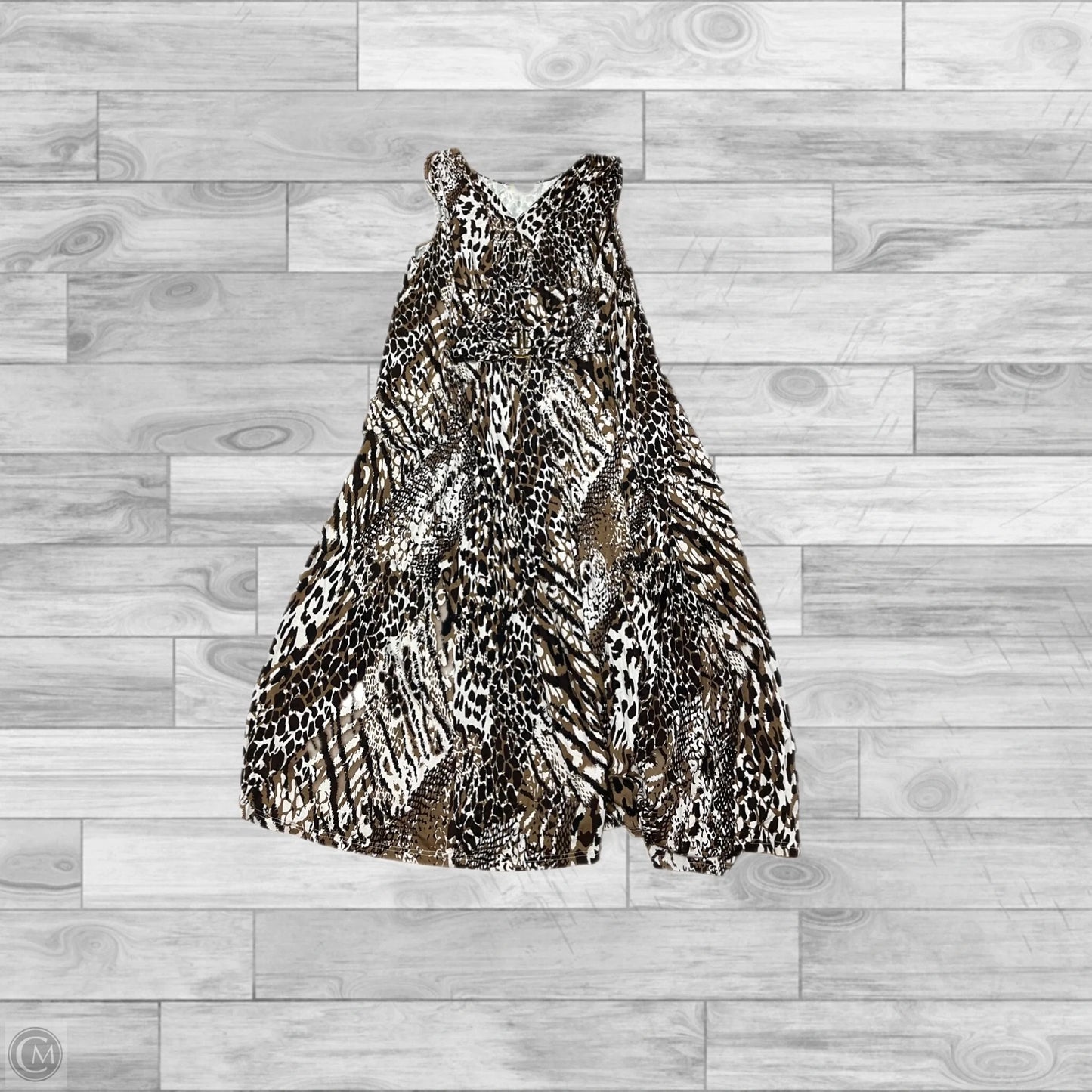 Dress Casual Maxi By Liz Lange In Brown, Size: 3x