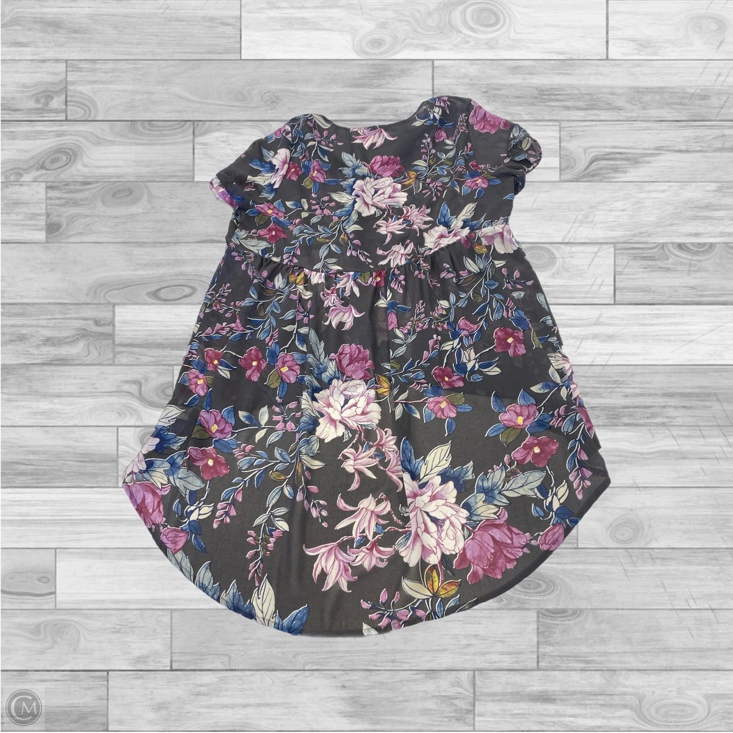 Top Short Sleeve By Torrid In Floral Print, Size: L