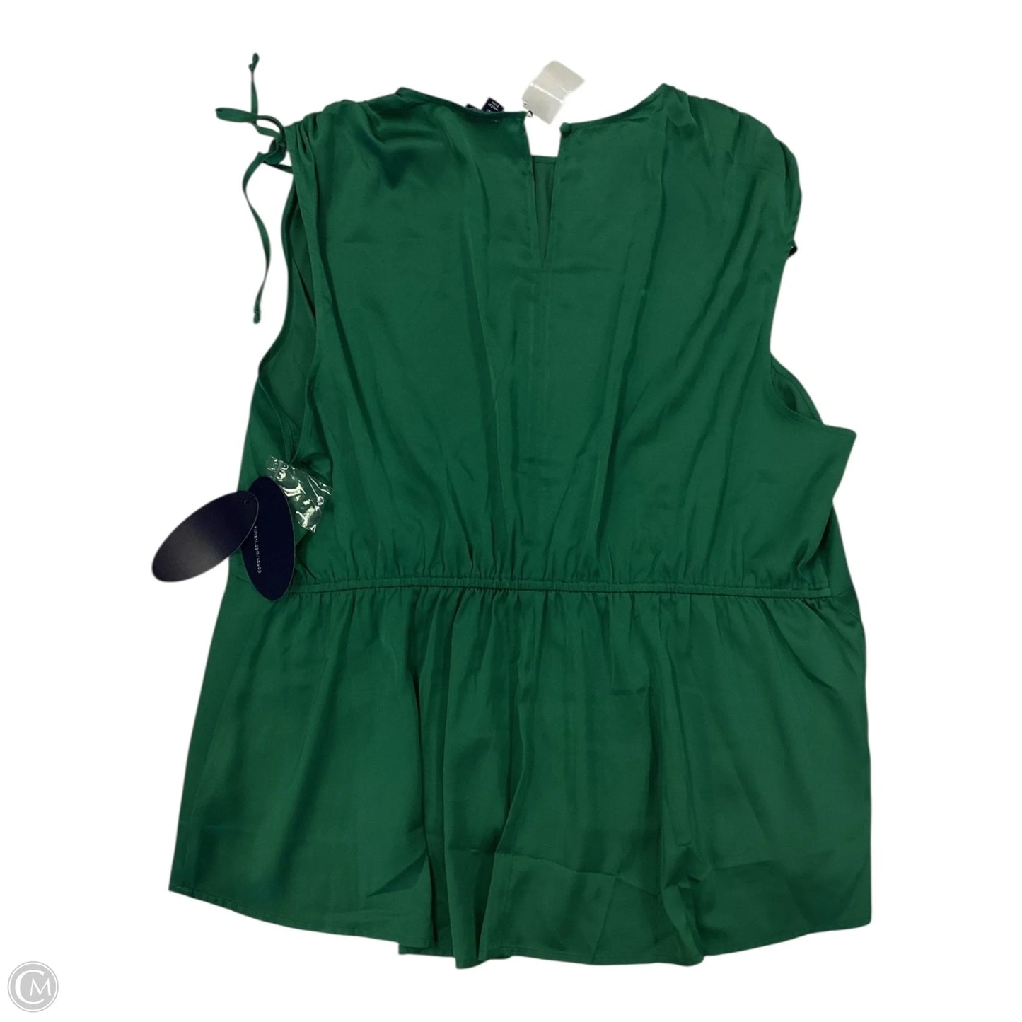 Top Sleeveless By Scoop In Green, Size: 2x