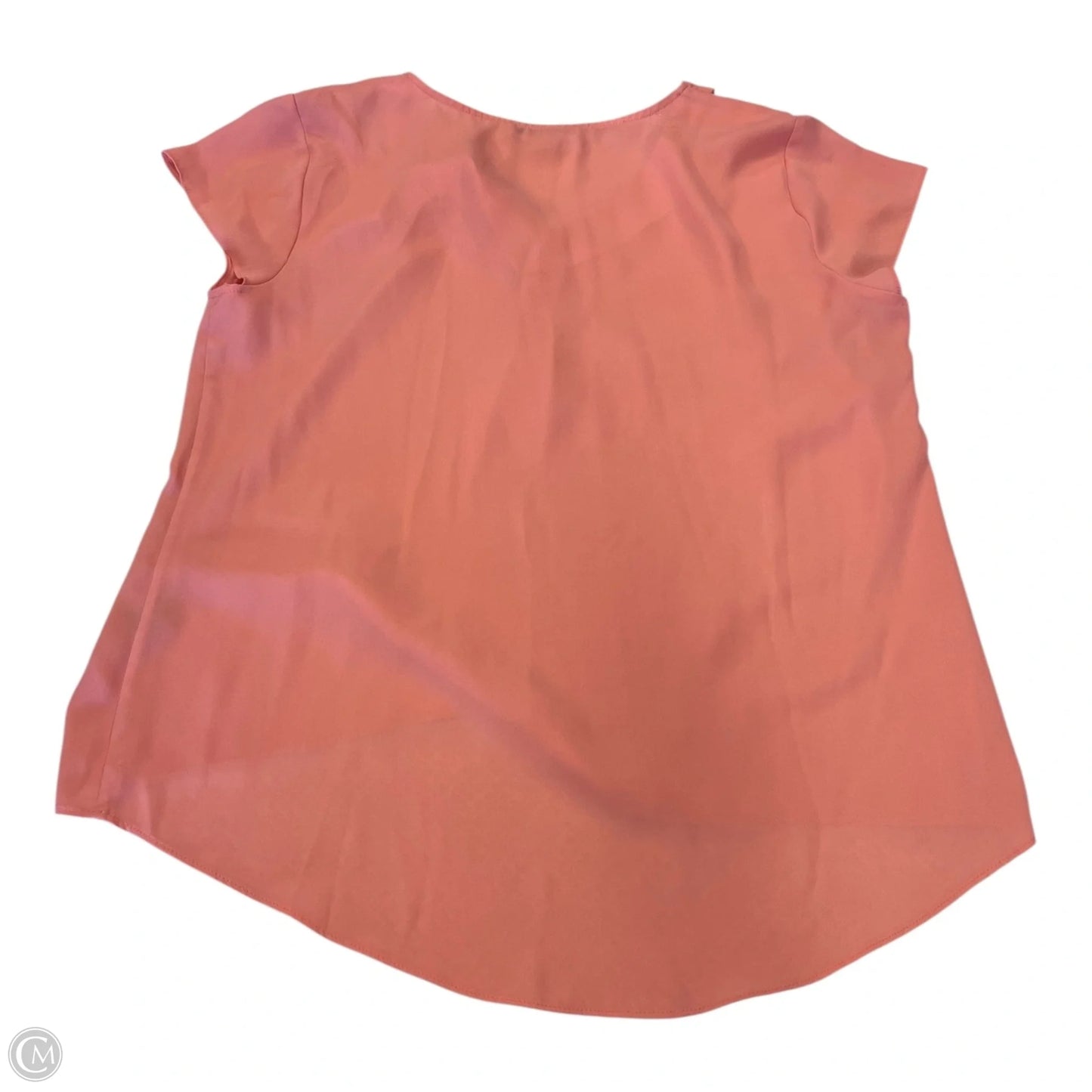 Top Short Sleeve By Calvin Klein In Coral, Size: L