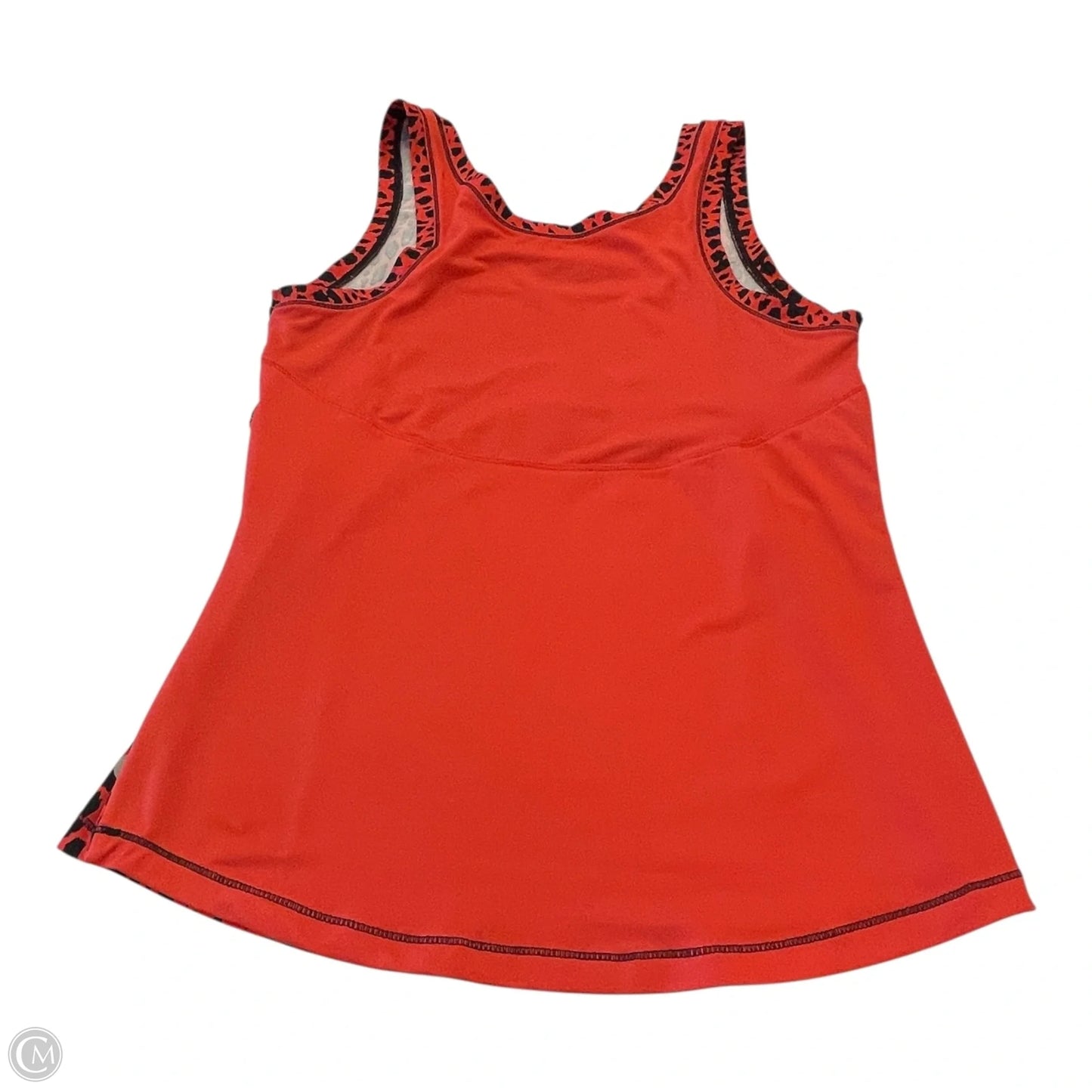 Athletic Tank Top By Clothes Mentor In Black & Red, Size: L