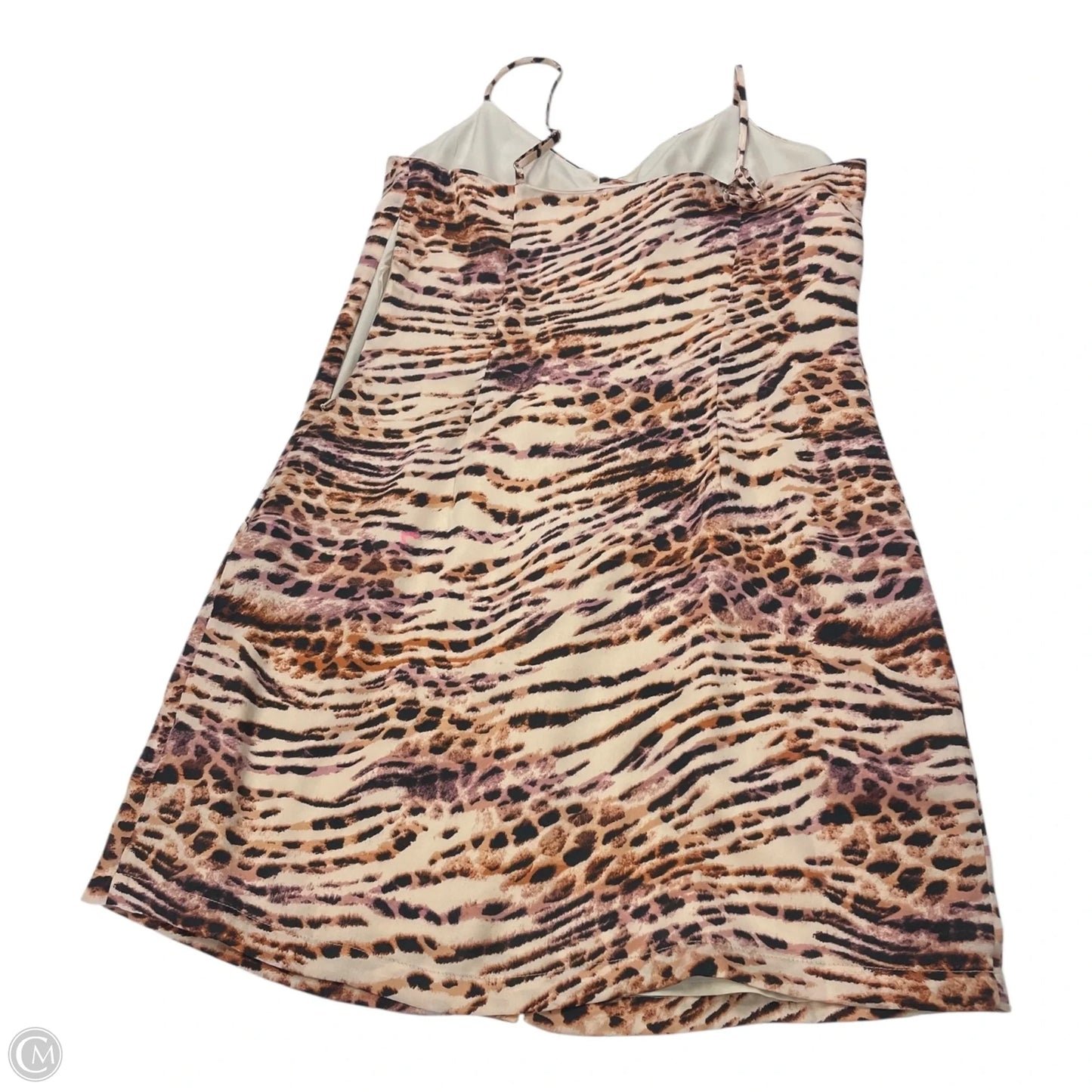Dress Casual Short By Naked Zebra In Animal Print, Size: M