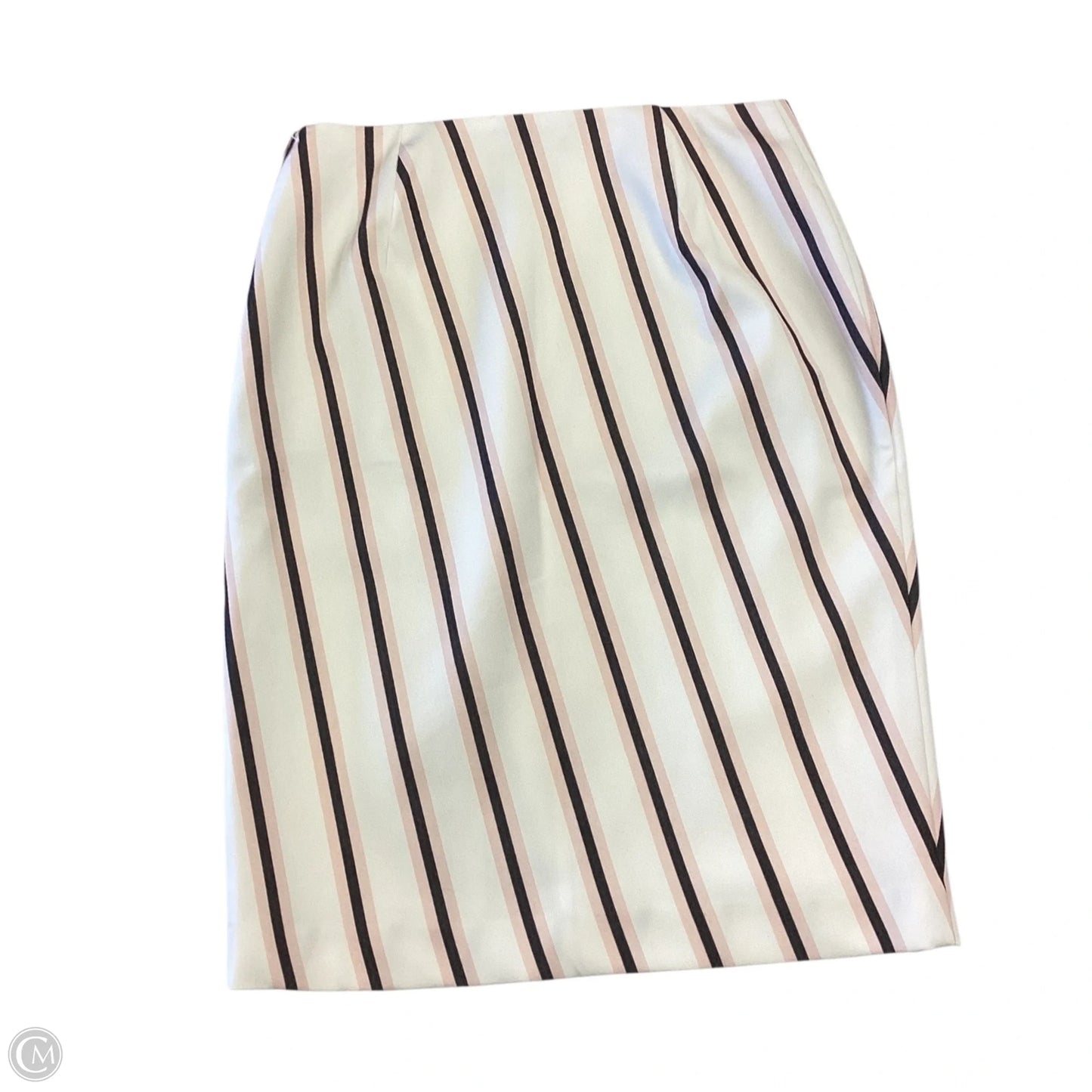 Skirt Midi By White House Black Market In Striped Pattern, Size: 8