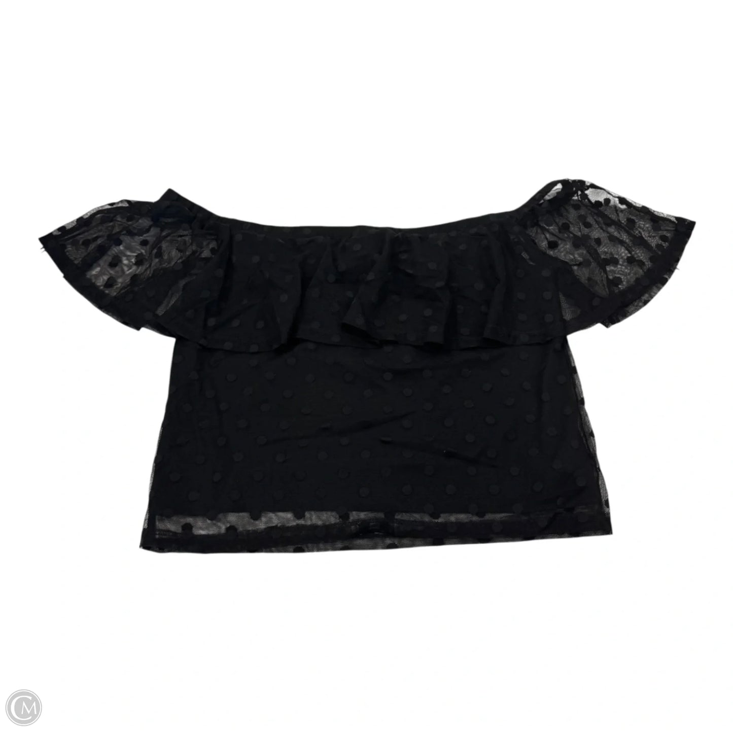 Top Sleeveless By Divided In Black, Size: L