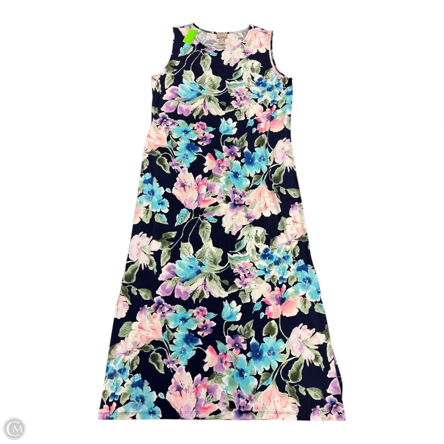 Dress Casual Maxi By Chicos In Floral Print, Size: L