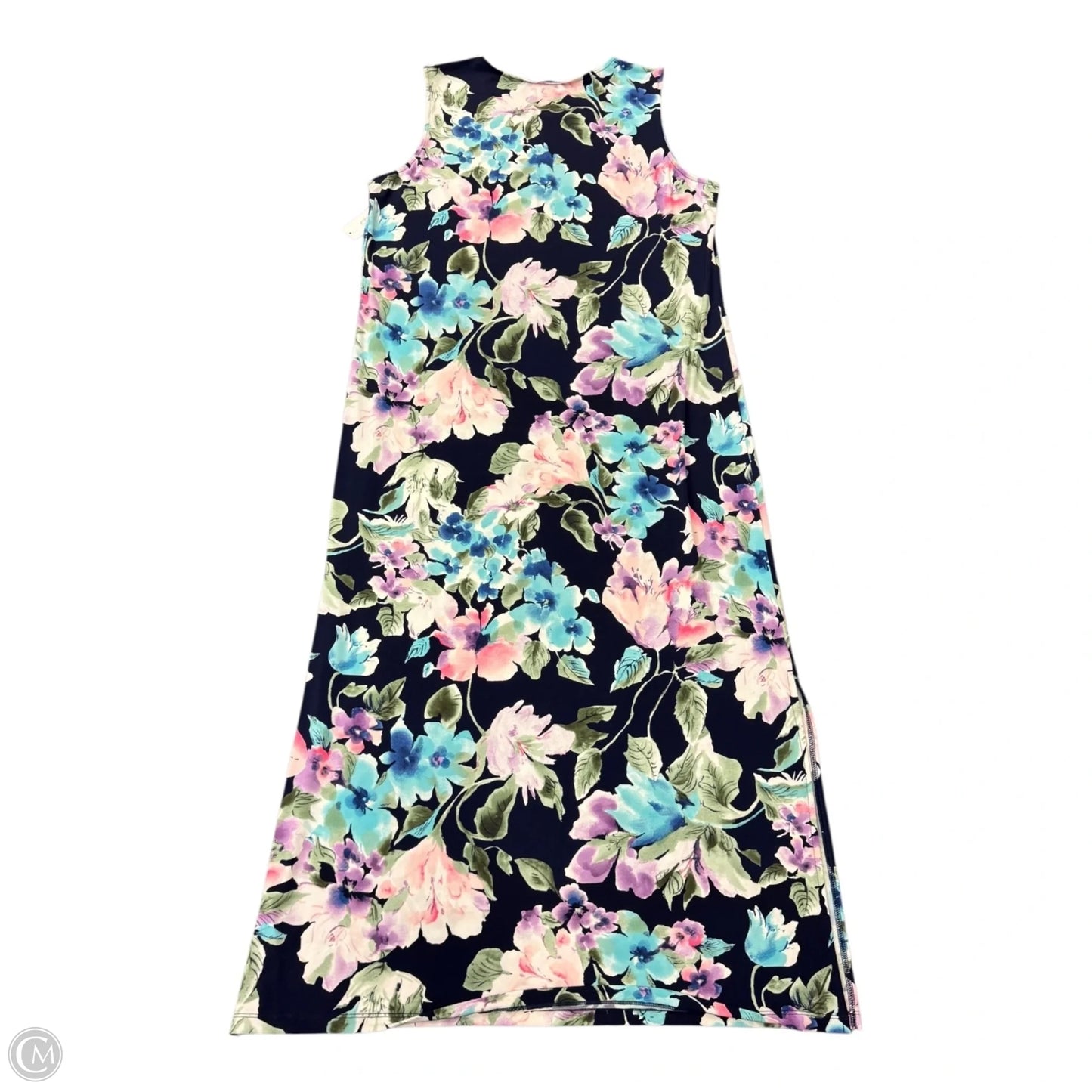 Dress Casual Maxi By Chicos In Floral Print, Size: L
