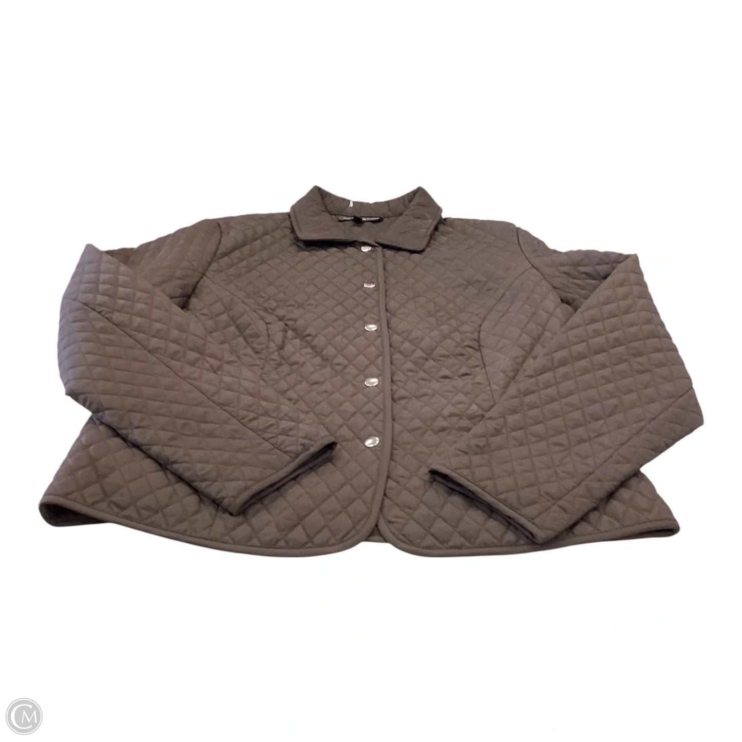 Jacket Puffer & Quilted By Briggs In Brown, Size: 16