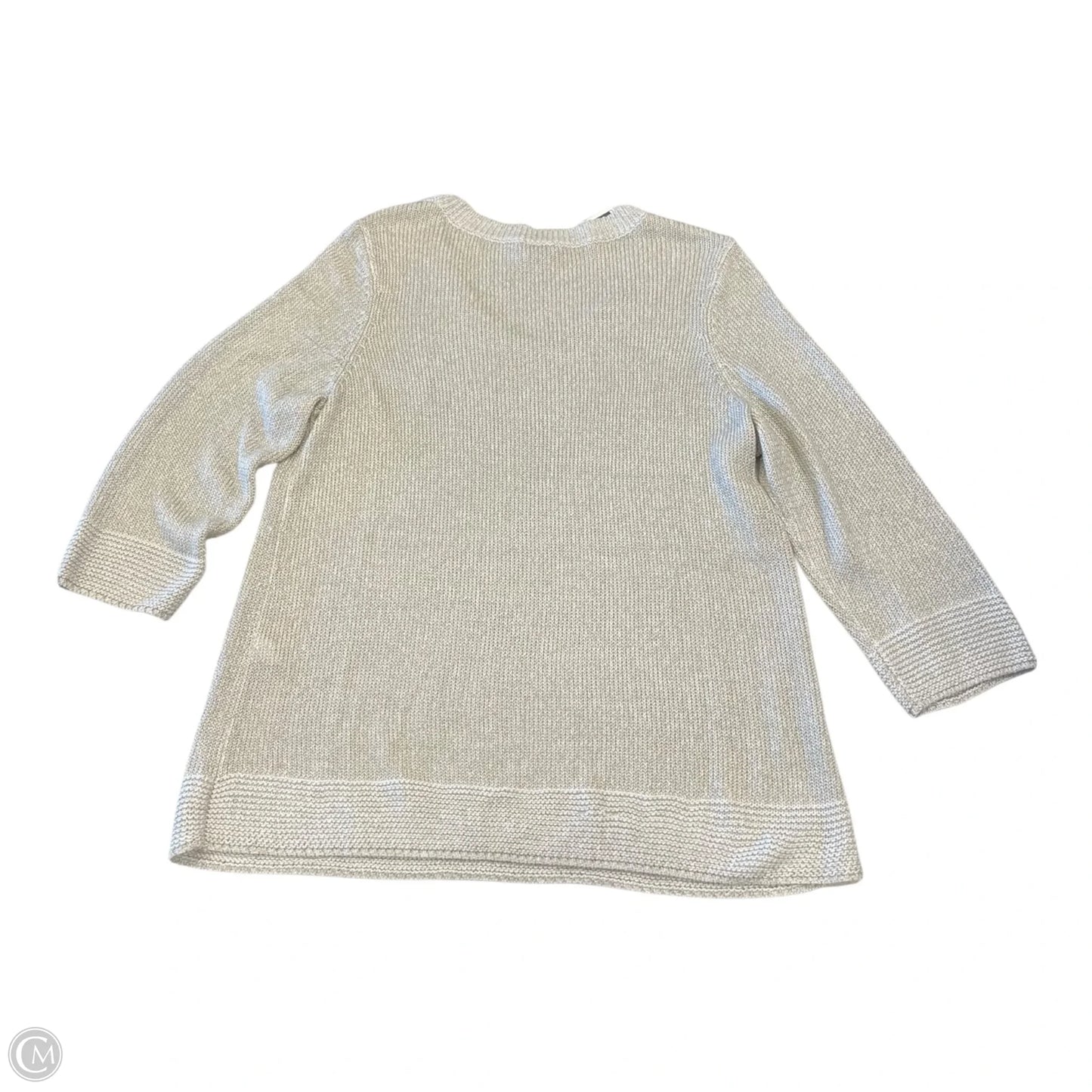 Sweater By Chicos In Cream, Size: L