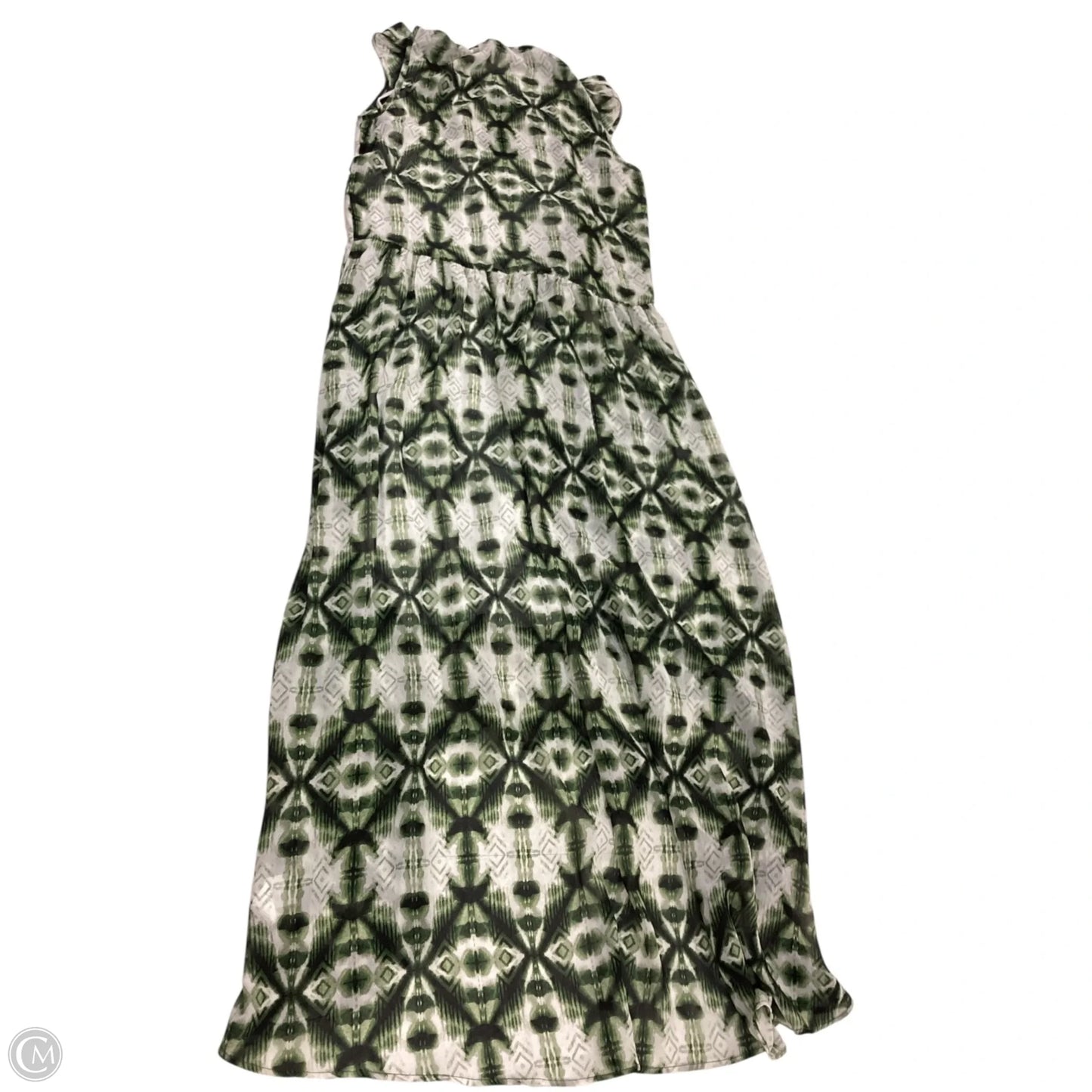 Dress Casual Maxi By Kensie In Green & White, Size: M