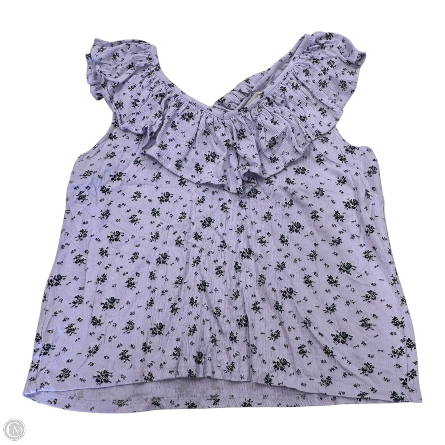 Top Sleeveless By Loft In Purple, Size: L
