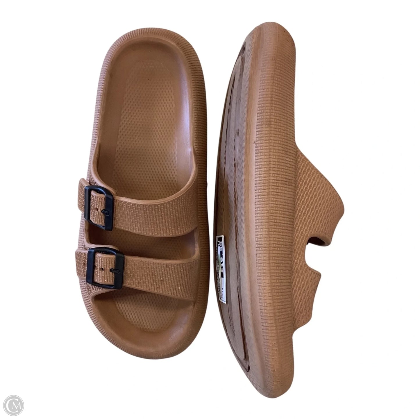 Sandals Heels Platform By Clothes Mentor In Brown, Size: 10