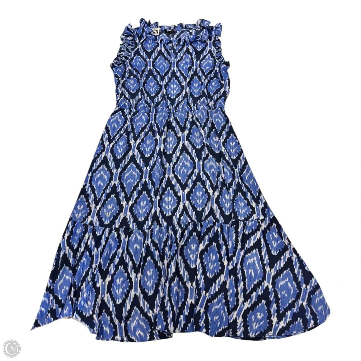 Dress Casual Midi By Talbots In Blue, Size: 10