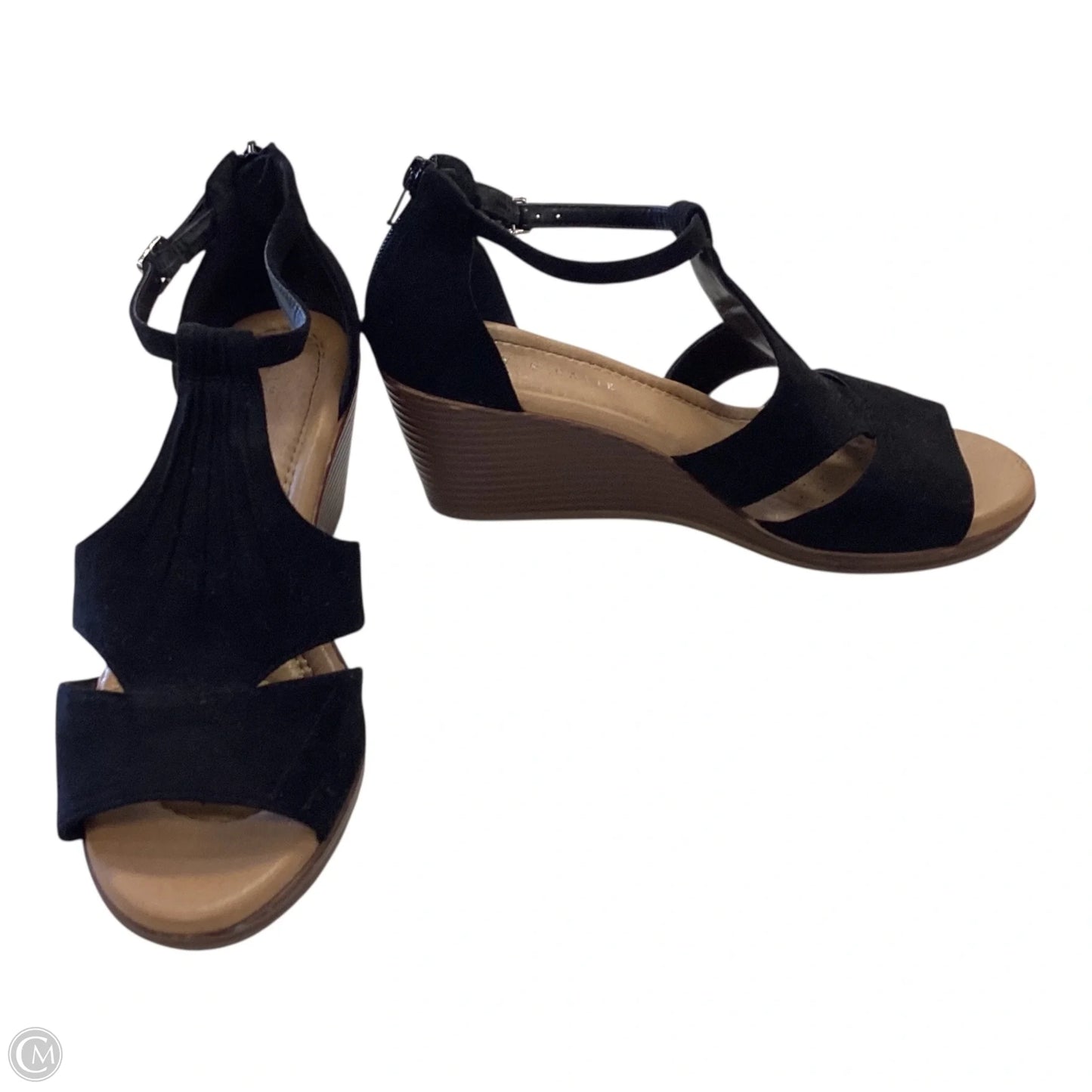Shoes Heels Wedge By Kelly And Katie In Black, Size: 9.5