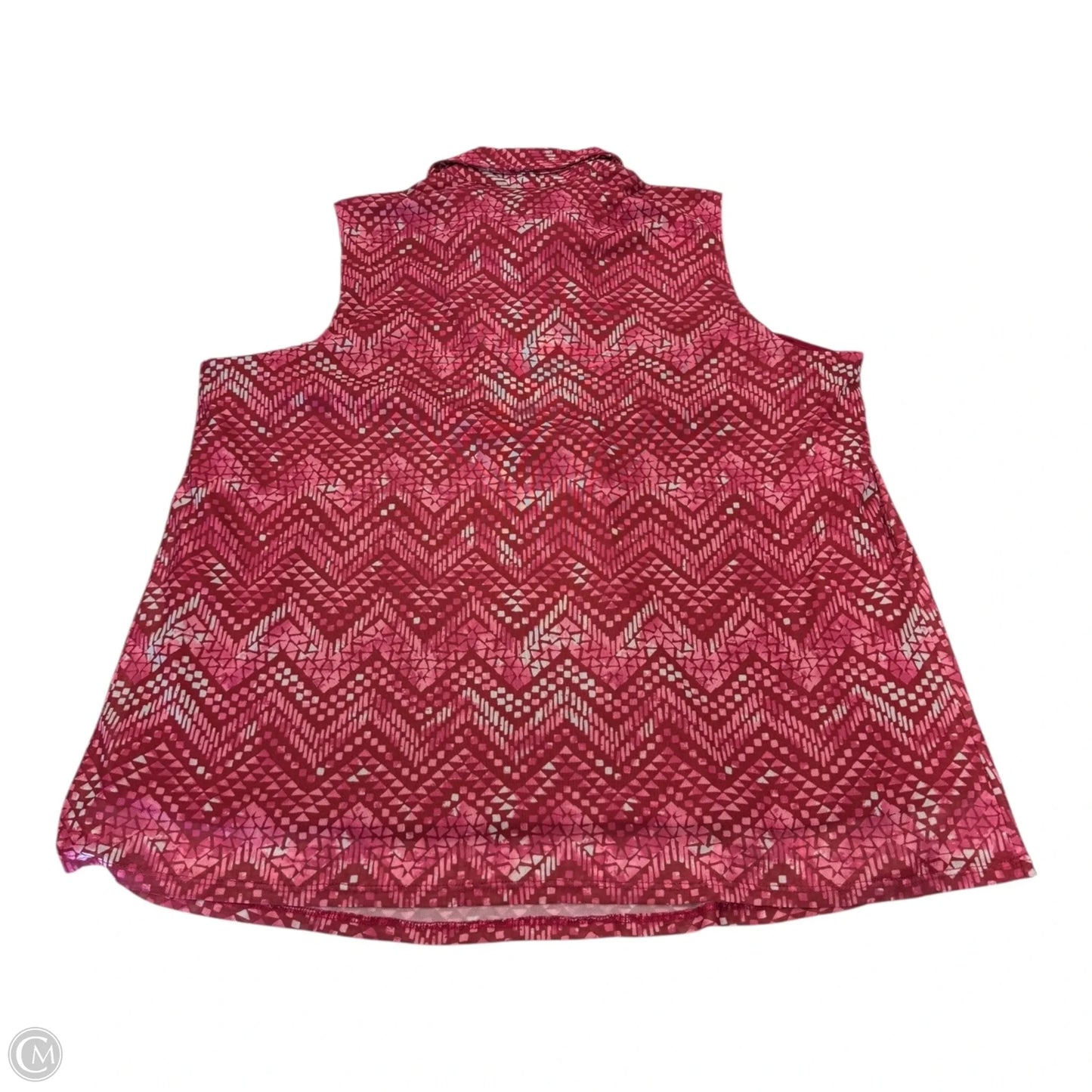 Top Sleeveless By Clothes Mentor In Pink & Red, Size: Xl