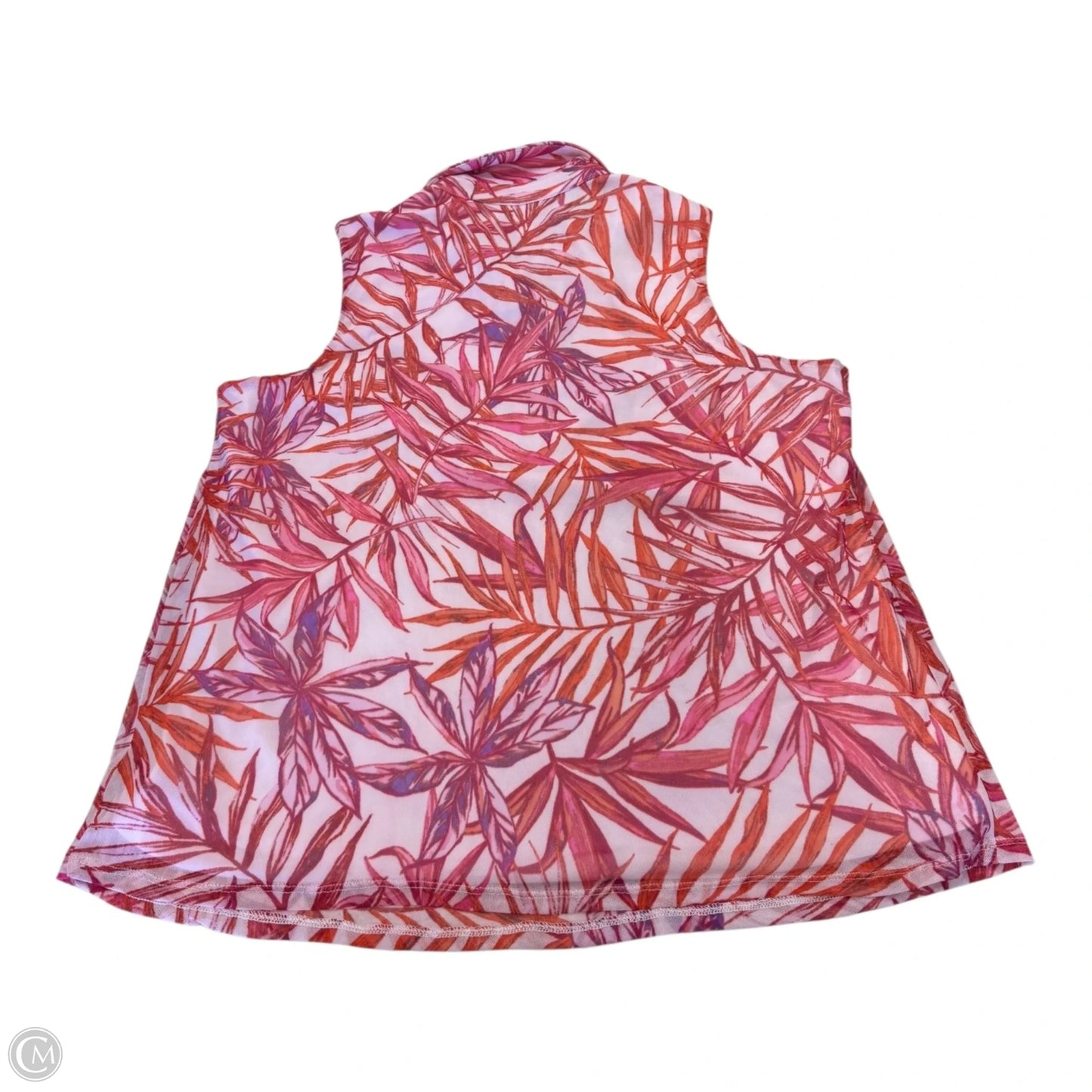 Top Sleeveless By Clothes Mentor In Tropical Print, Size: Lp