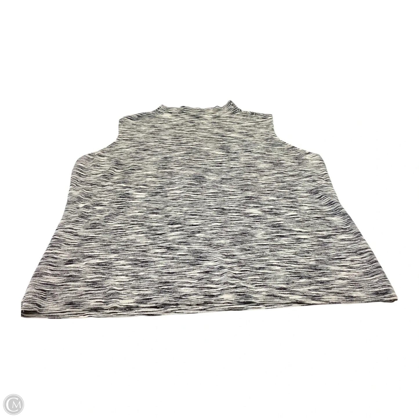 Top Sleeveless By Nine West In Black & White, Size: M