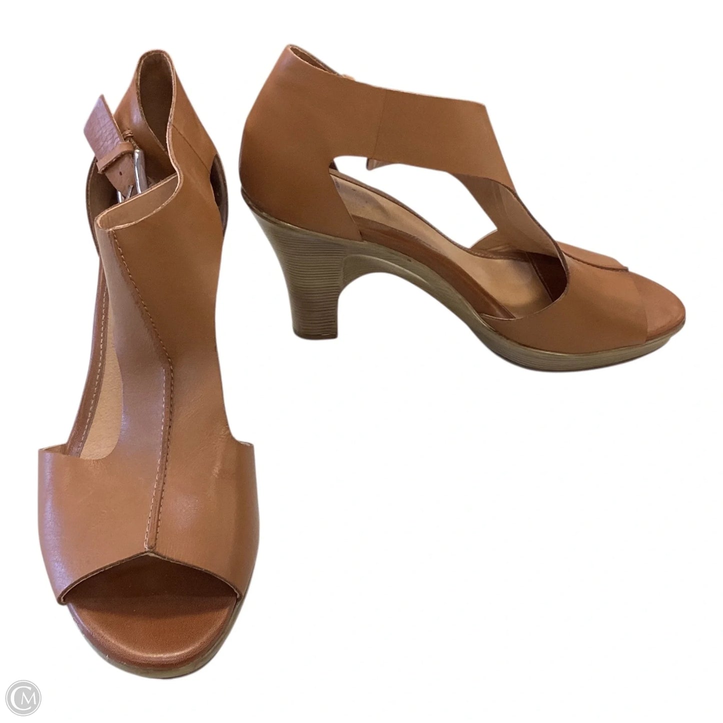 Shoes Heels Block By Sofft In Brown, Size: 10