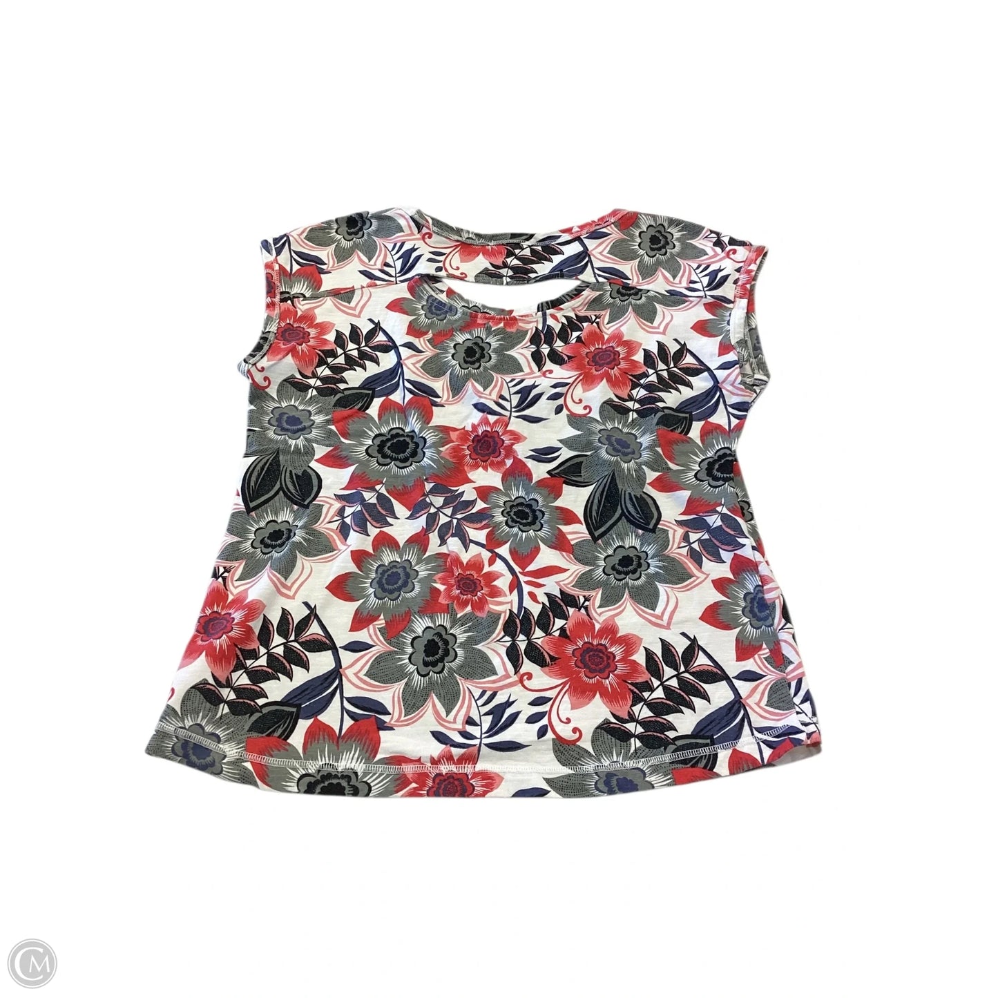 Top Sleeveless By Talbots In Floral Print, Size: S
