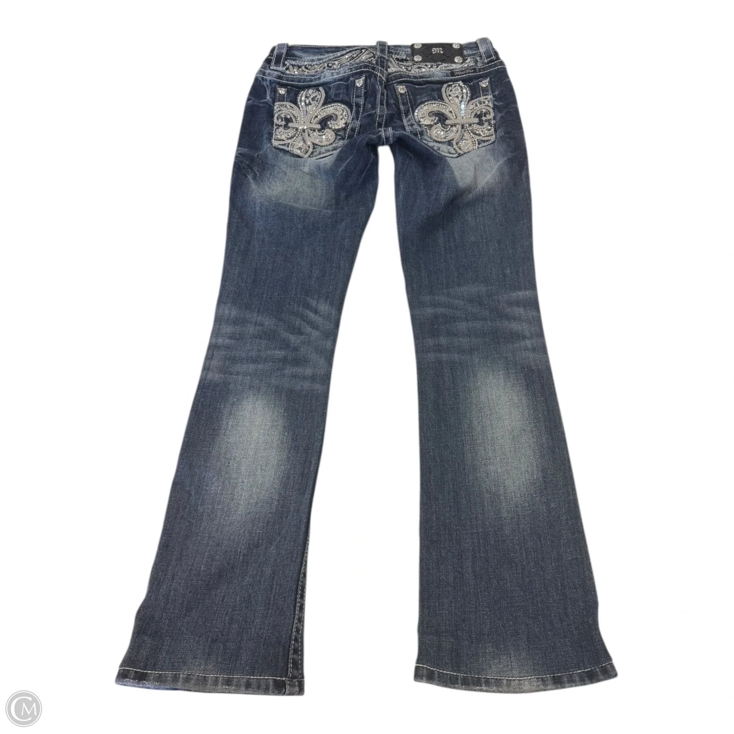 Jeans Straight By Miss Me In Blue Denim, Size: 2