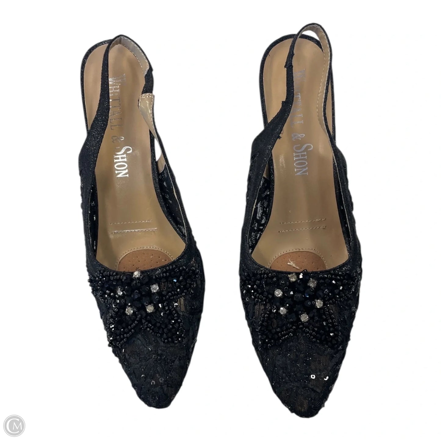 Shoes Heels Kitten By Clothes Mentor In Black, Size: 10