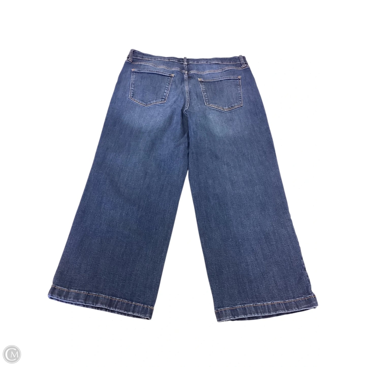 Jeans Wide Leg By St Johns Bay In Blue Denim, Size: 16