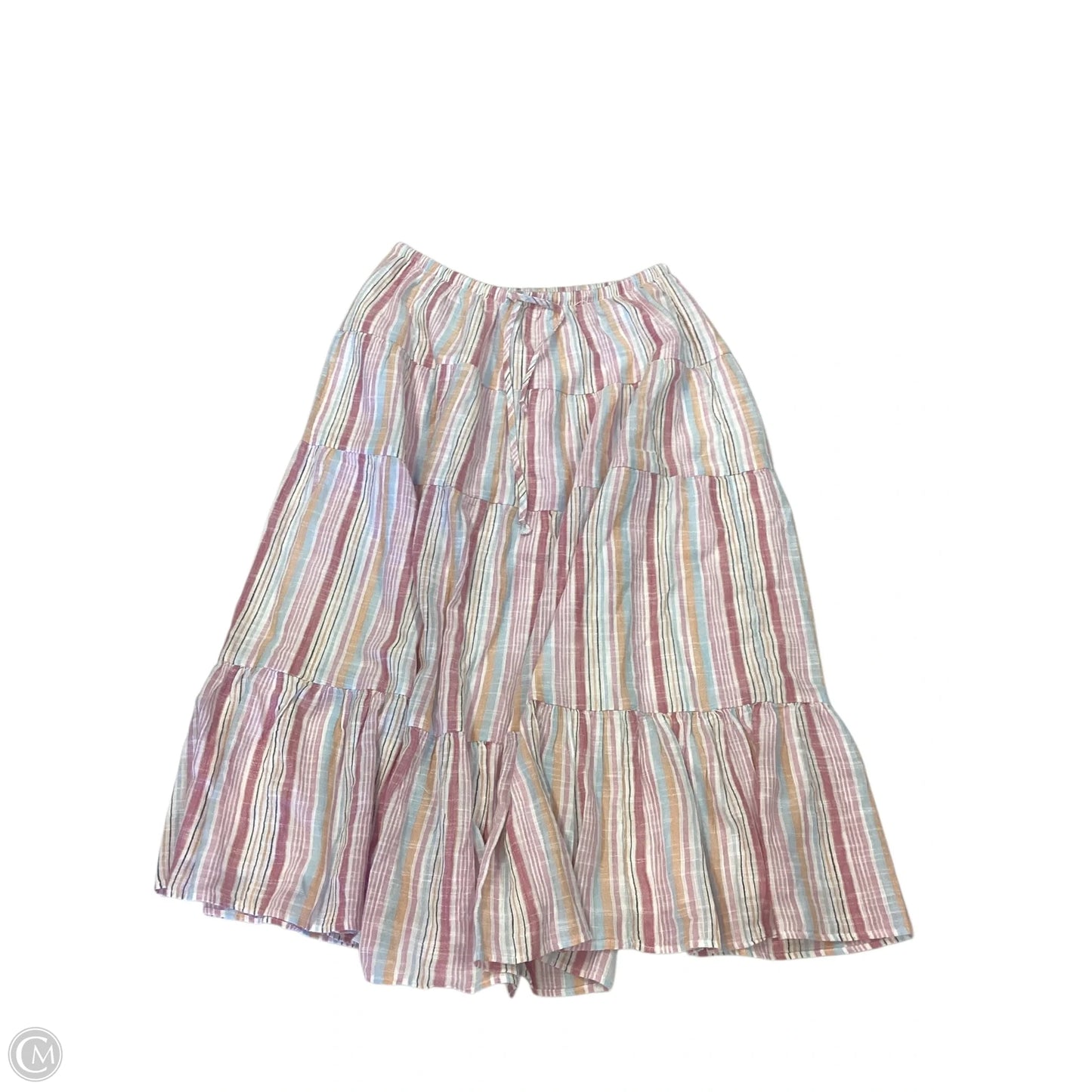 Skirt Maxi By American Eagle In Striped Pattern, Size: L