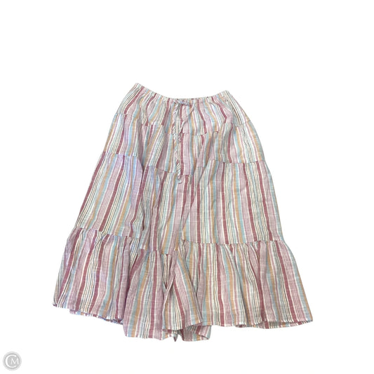 Skirt Maxi By American Eagle In Striped Pattern, Size: L