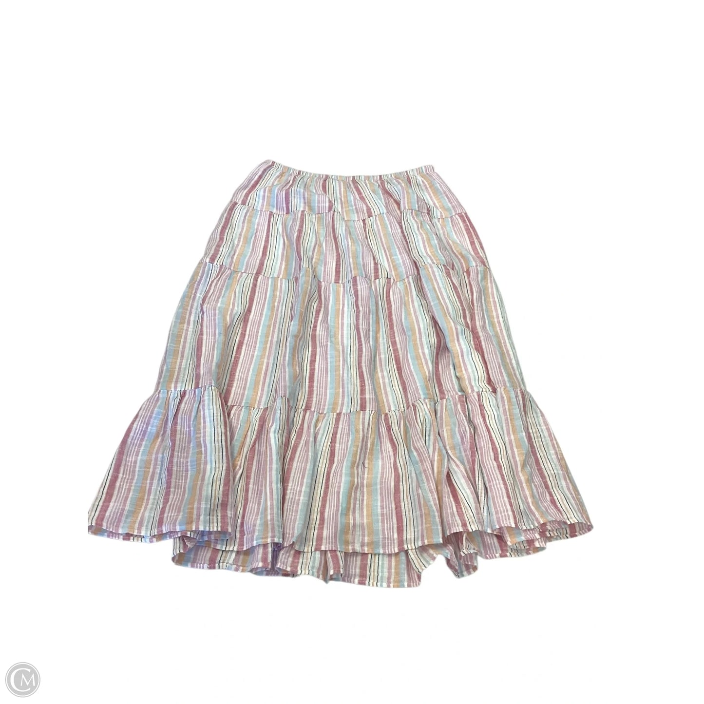 Skirt Maxi By American Eagle In Striped Pattern, Size: L