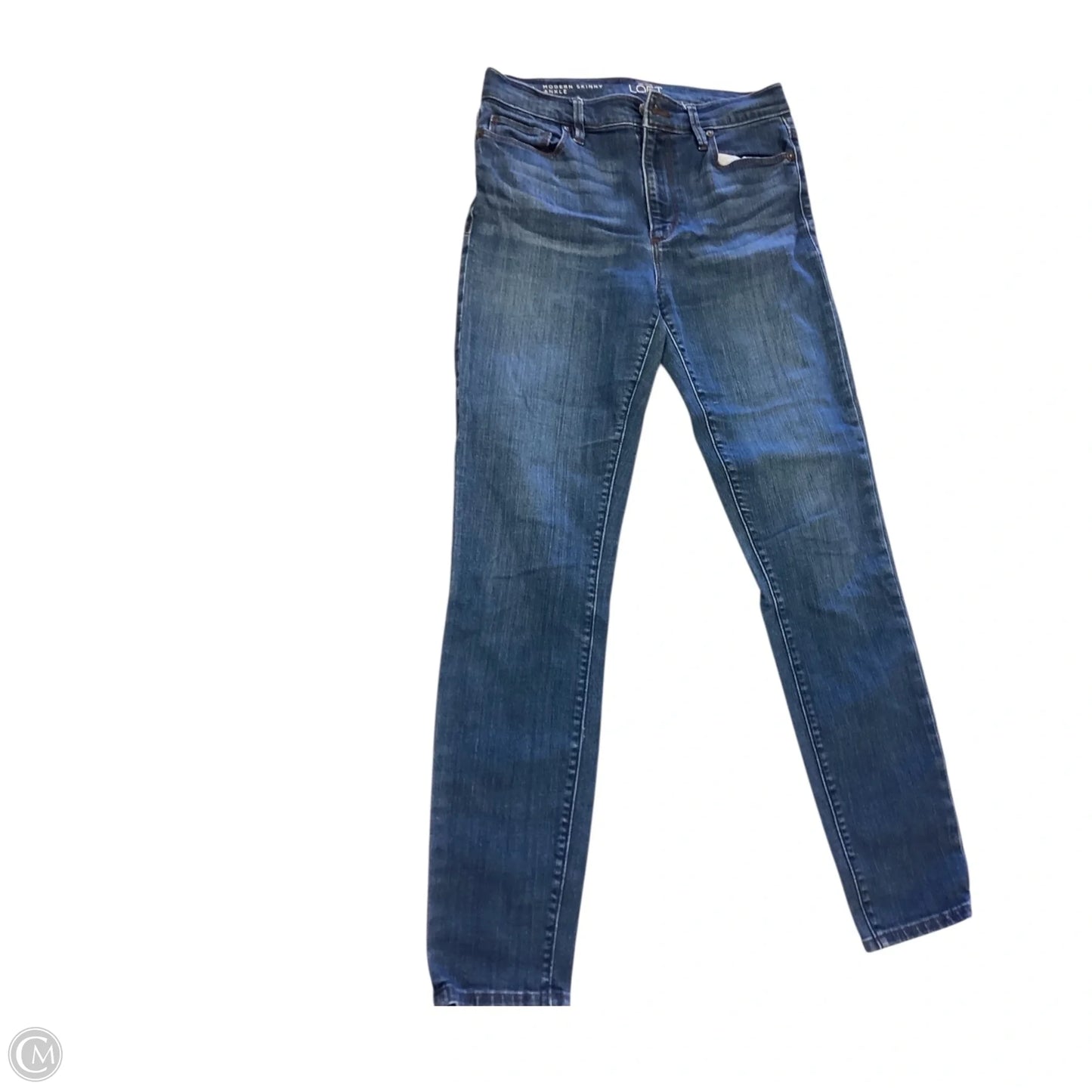 Jeans Skinny By Loft In Blue Denim, Size: 2