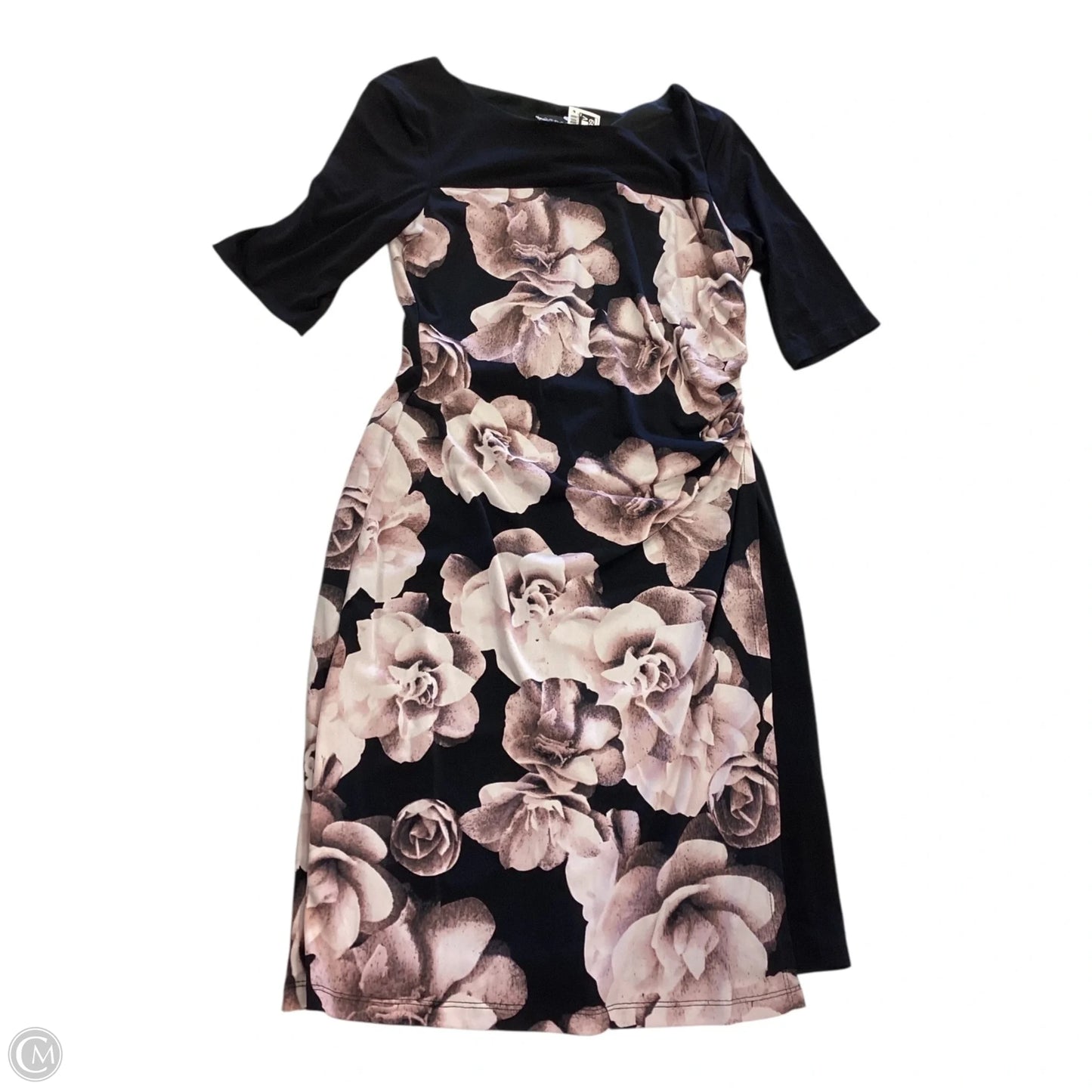 Dress Casual Short By Connected Apparel In Black & Pink, Size: 6p