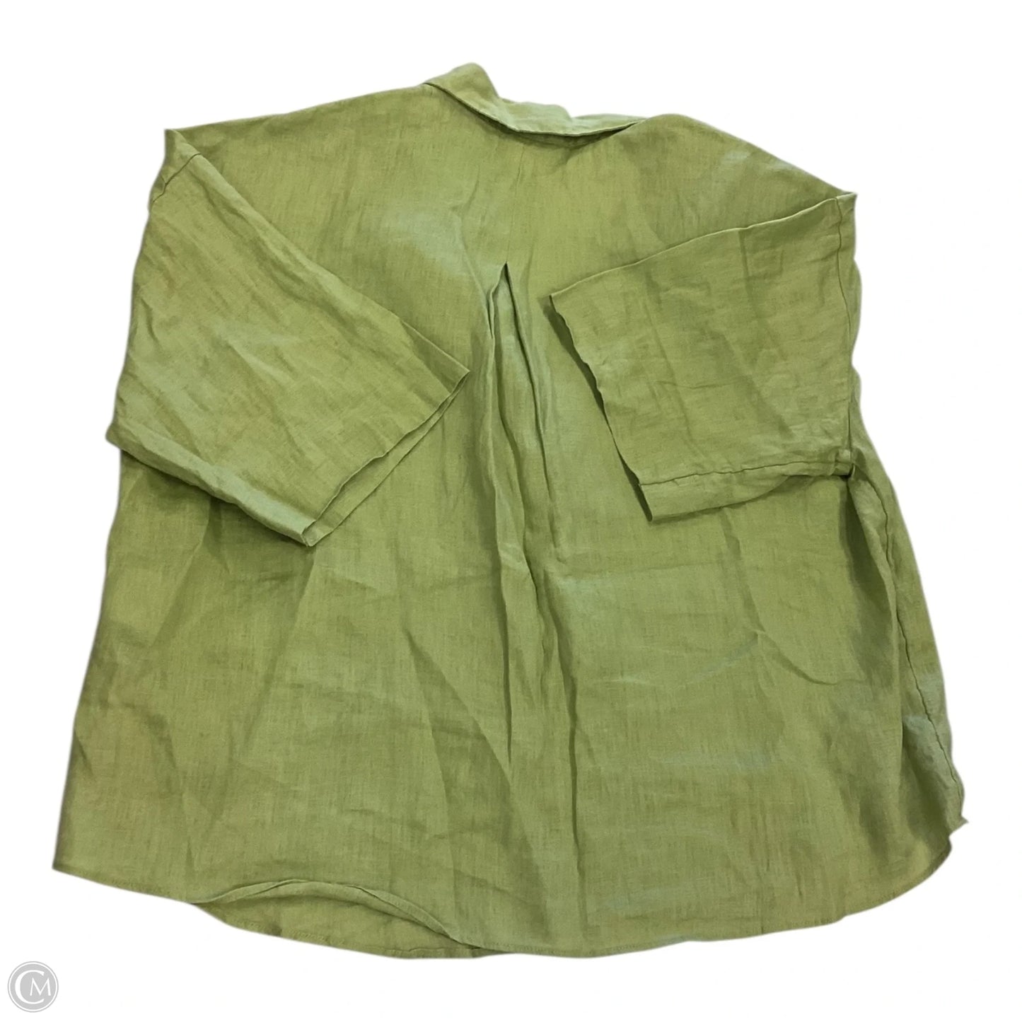 Top Short Sleeve By H&m In Green, Size: M