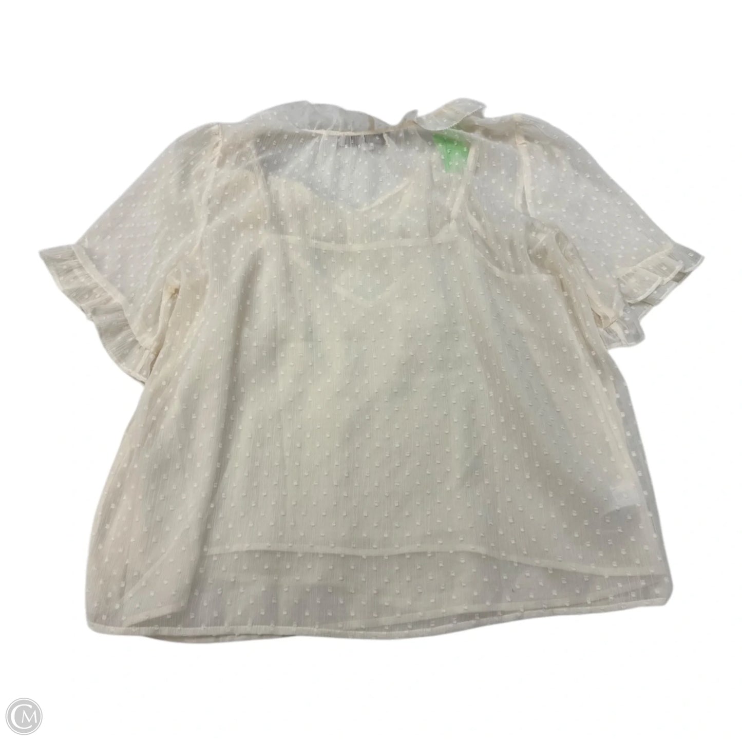 Top Short Sleeve By Loft In White, Size: S