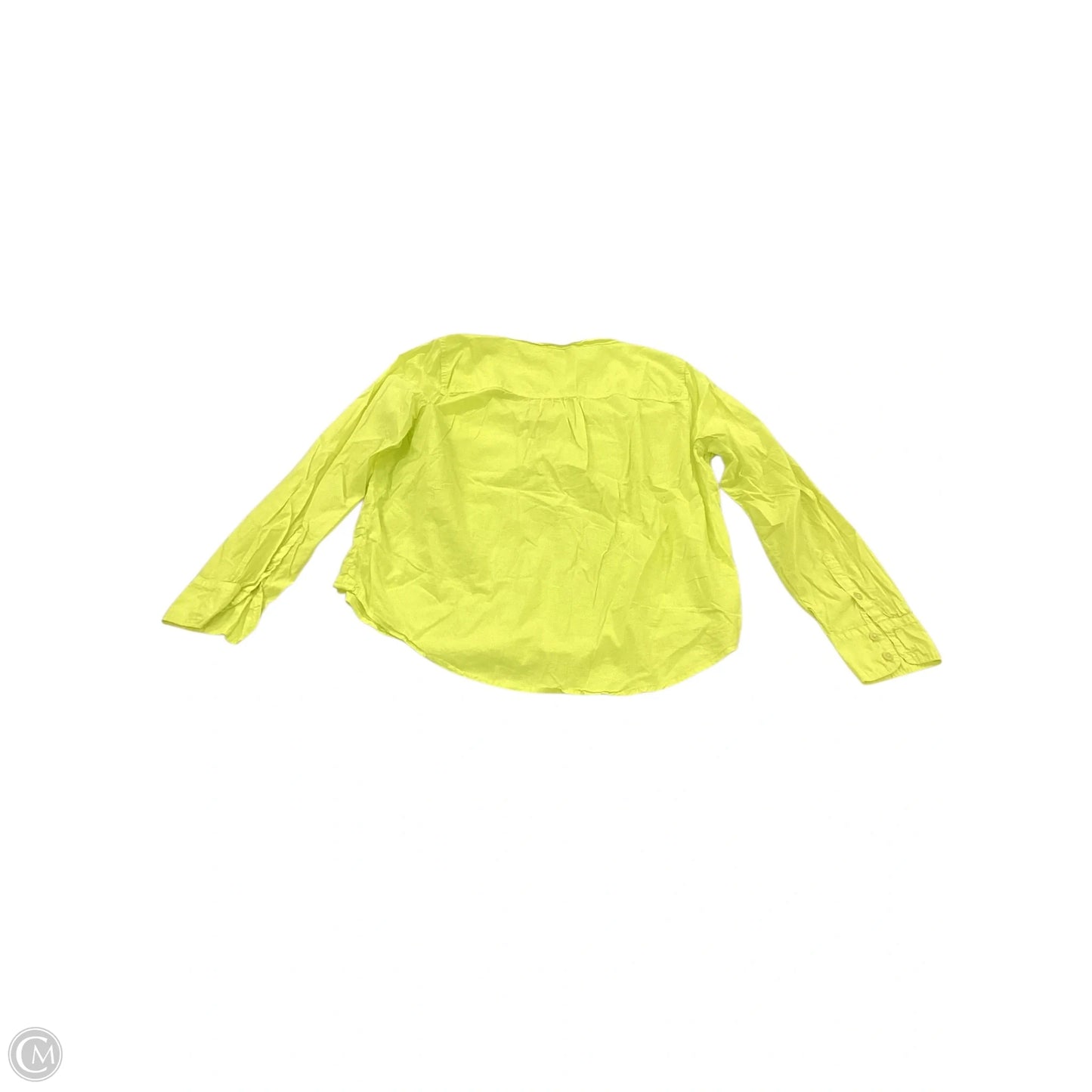 Top Long Sleeve By J. Crew In Yellow, Size: M