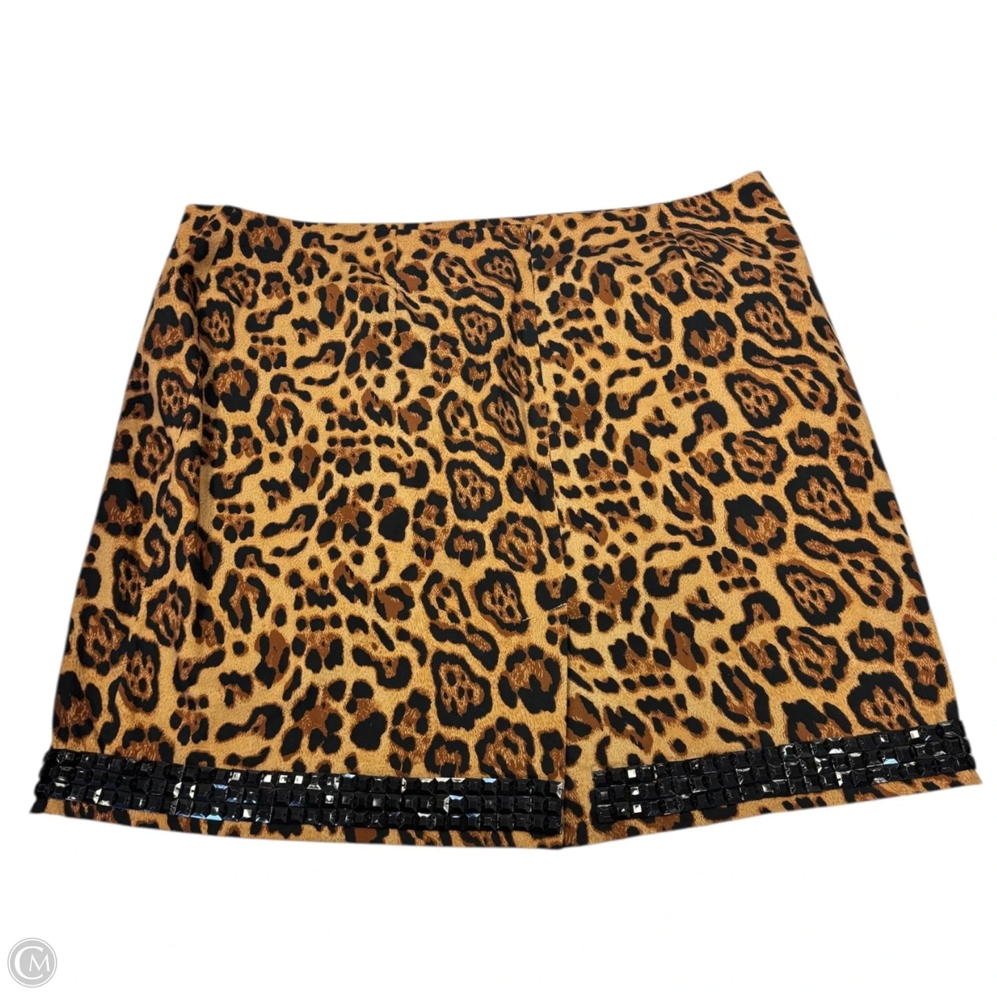 Skirt Mini & Short By Newport News In Animal Print, Size: 24