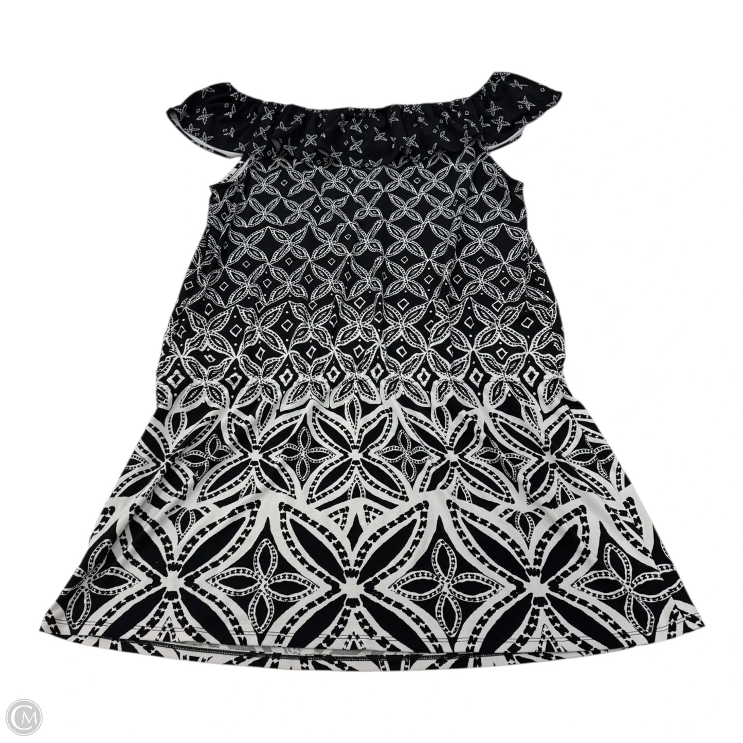 Dress Casual Short By White House Black Market In Black & White, Size: Xl
