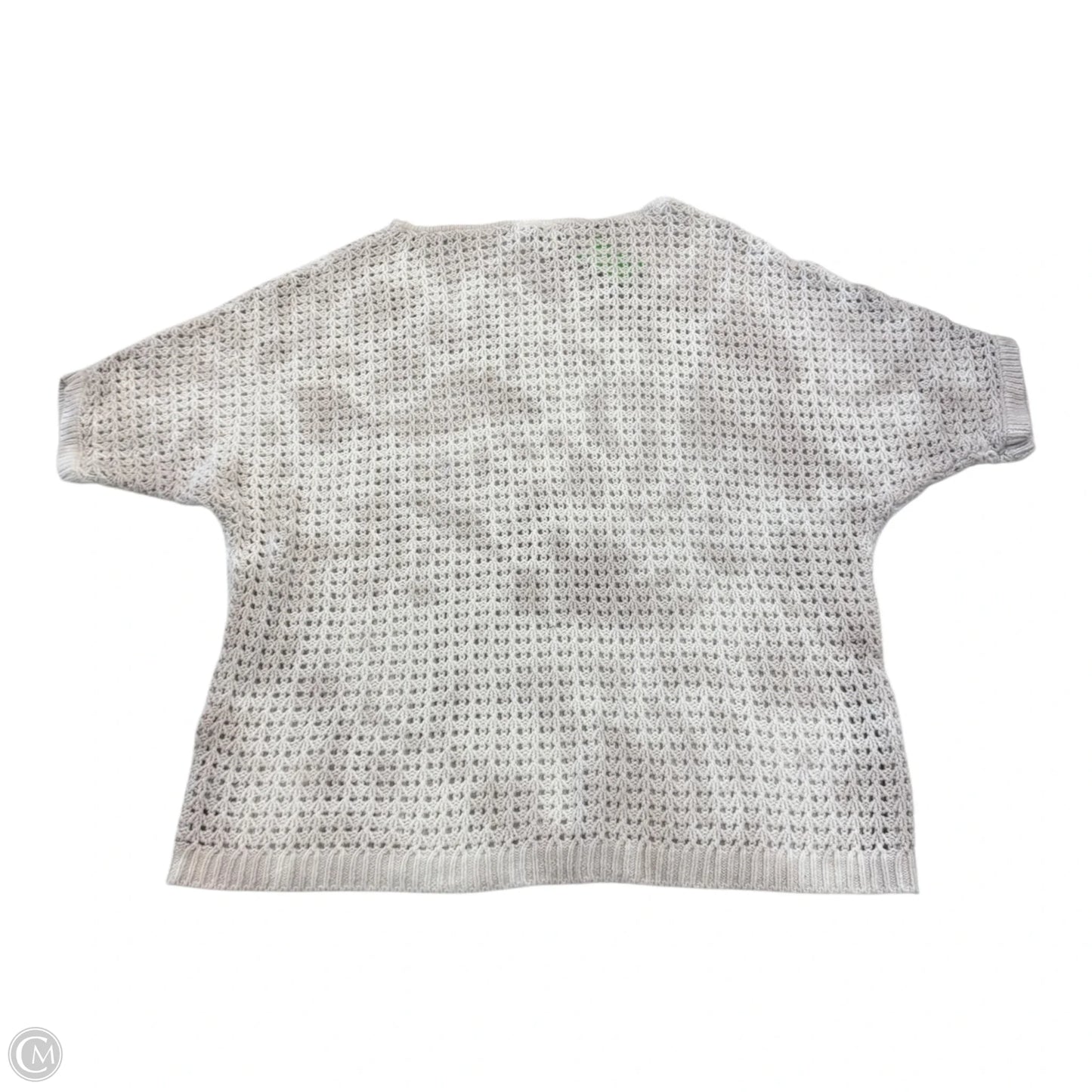 Top Short Sleeve By Marled In Cream & White, Size: L