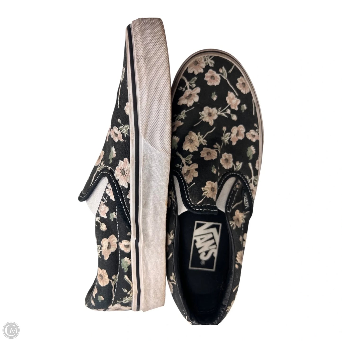 Shoes Flats By Vans In Floral Print, Size: 5