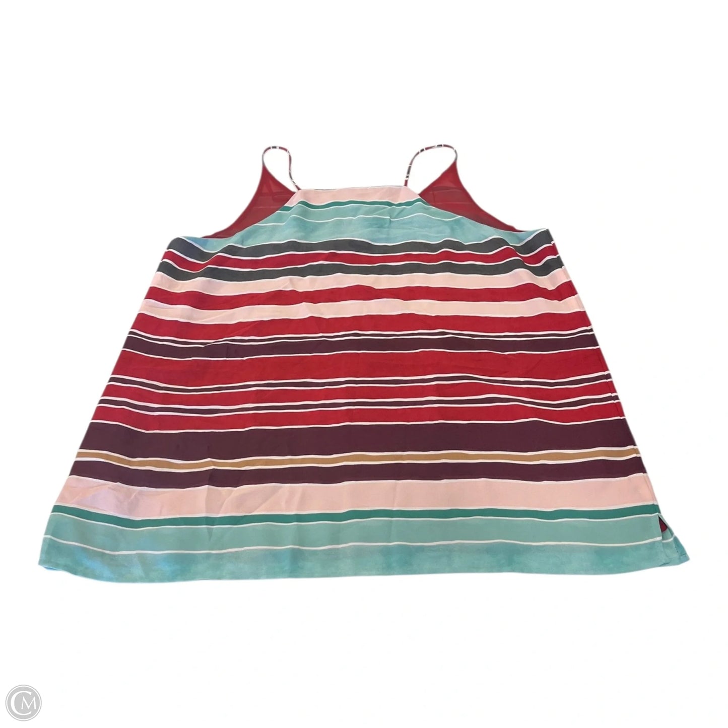 Top Sleeveless By Loft In Striped Pattern, Size: Lp