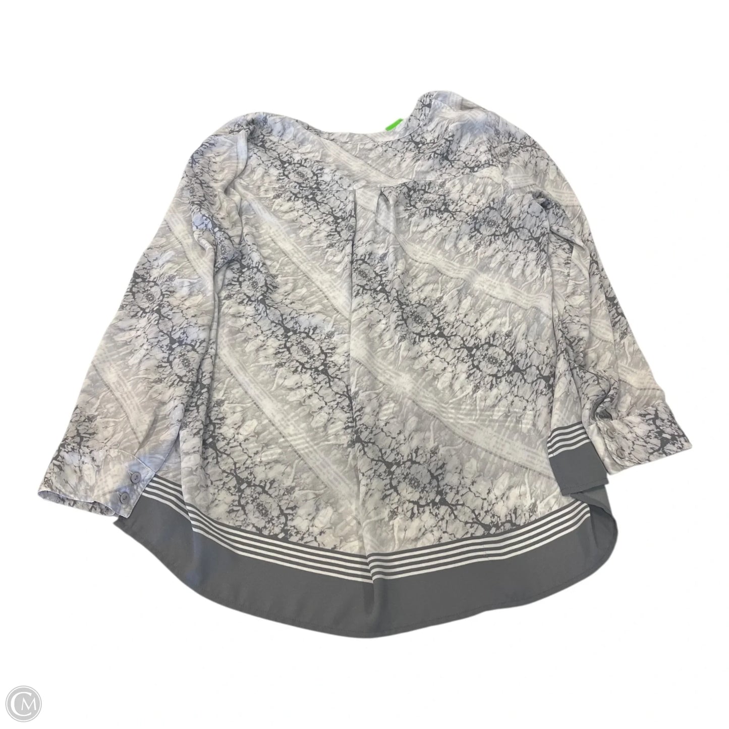 Top Long Sleeve By Rose And Olive In Grey, Size: Xl