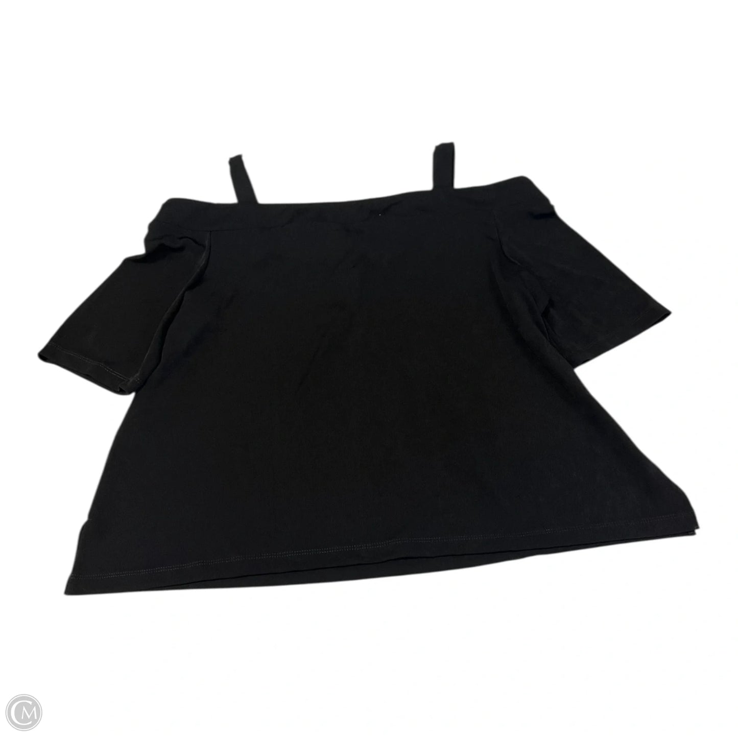 Top Short Sleeve By Chicos In Black, Size: Xl