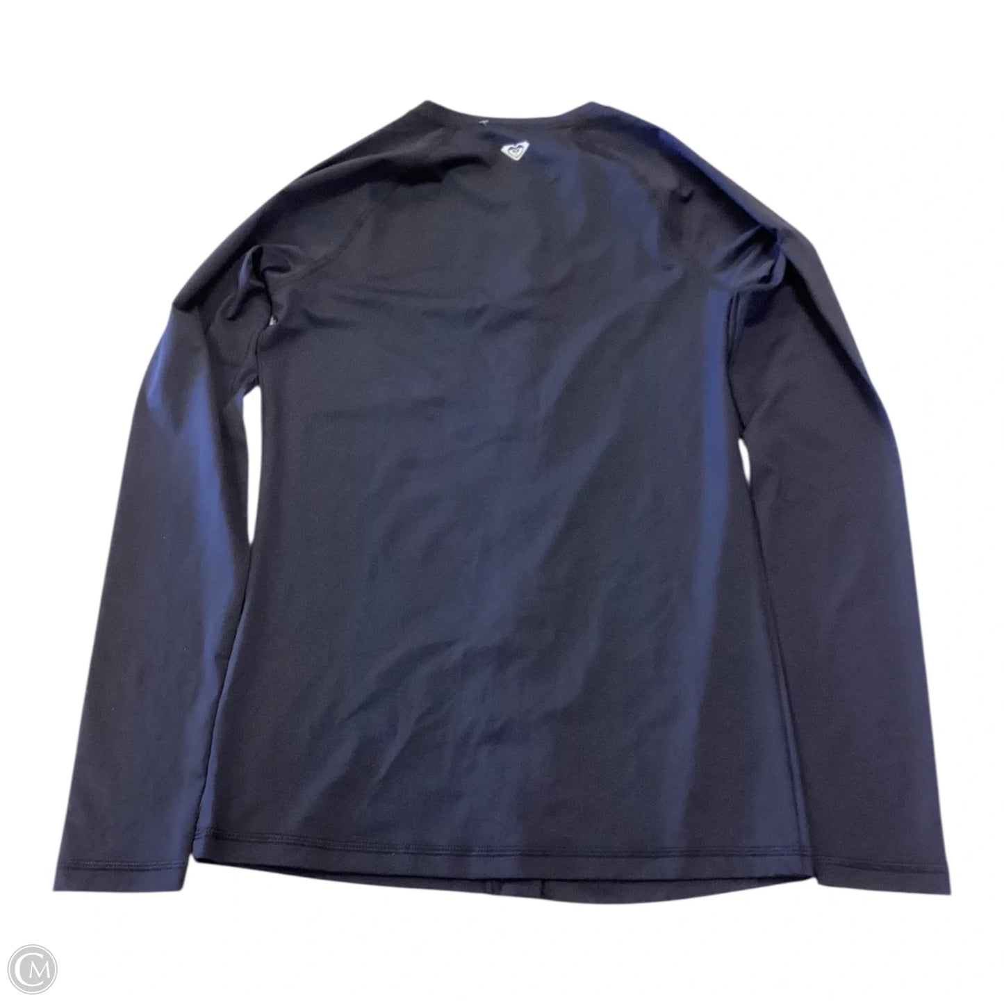 Athletic Top Long Sleeve Crewneck By Roxy In Black, Size: L