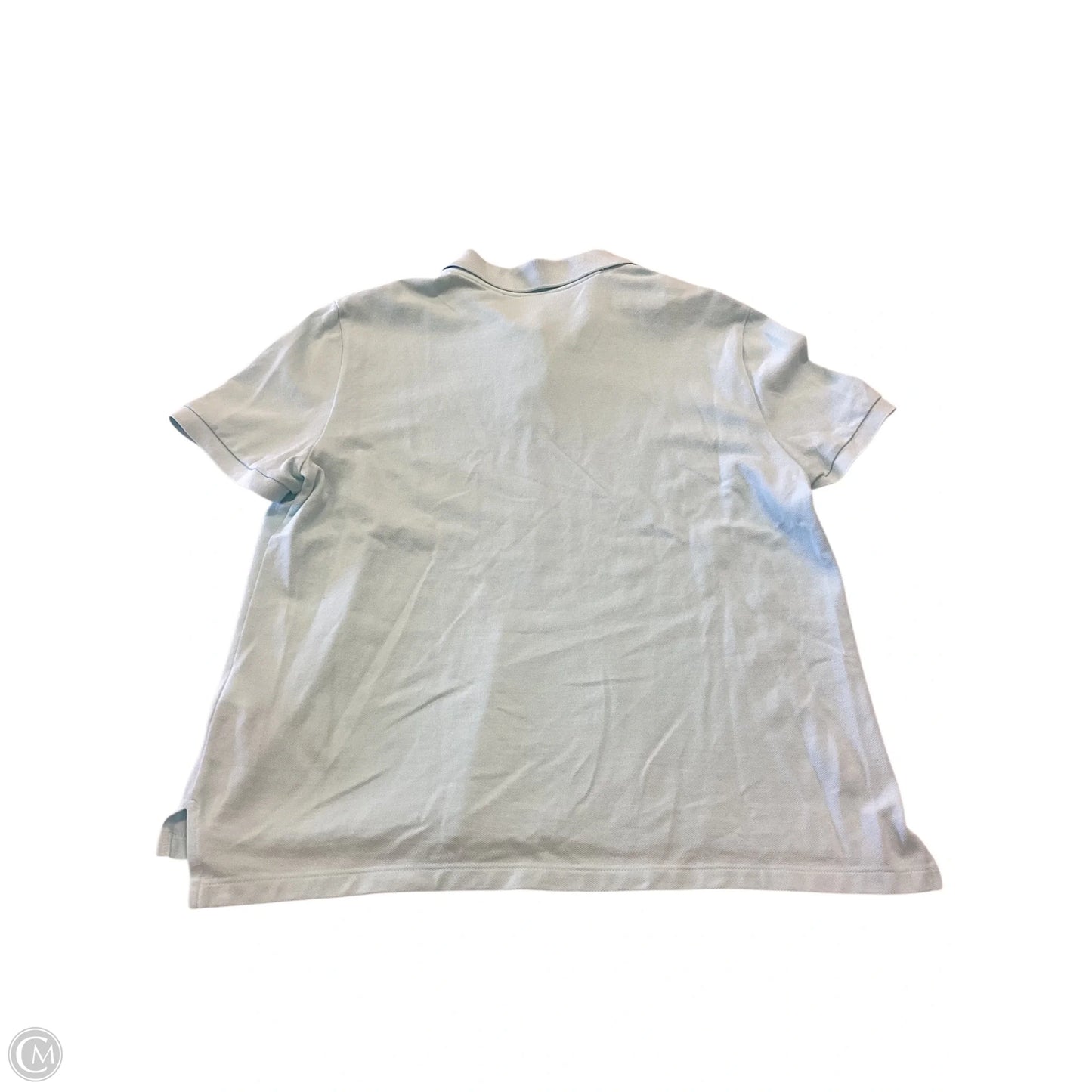 Top Short Sleeve By Lacoste In Blue, Size: Xl