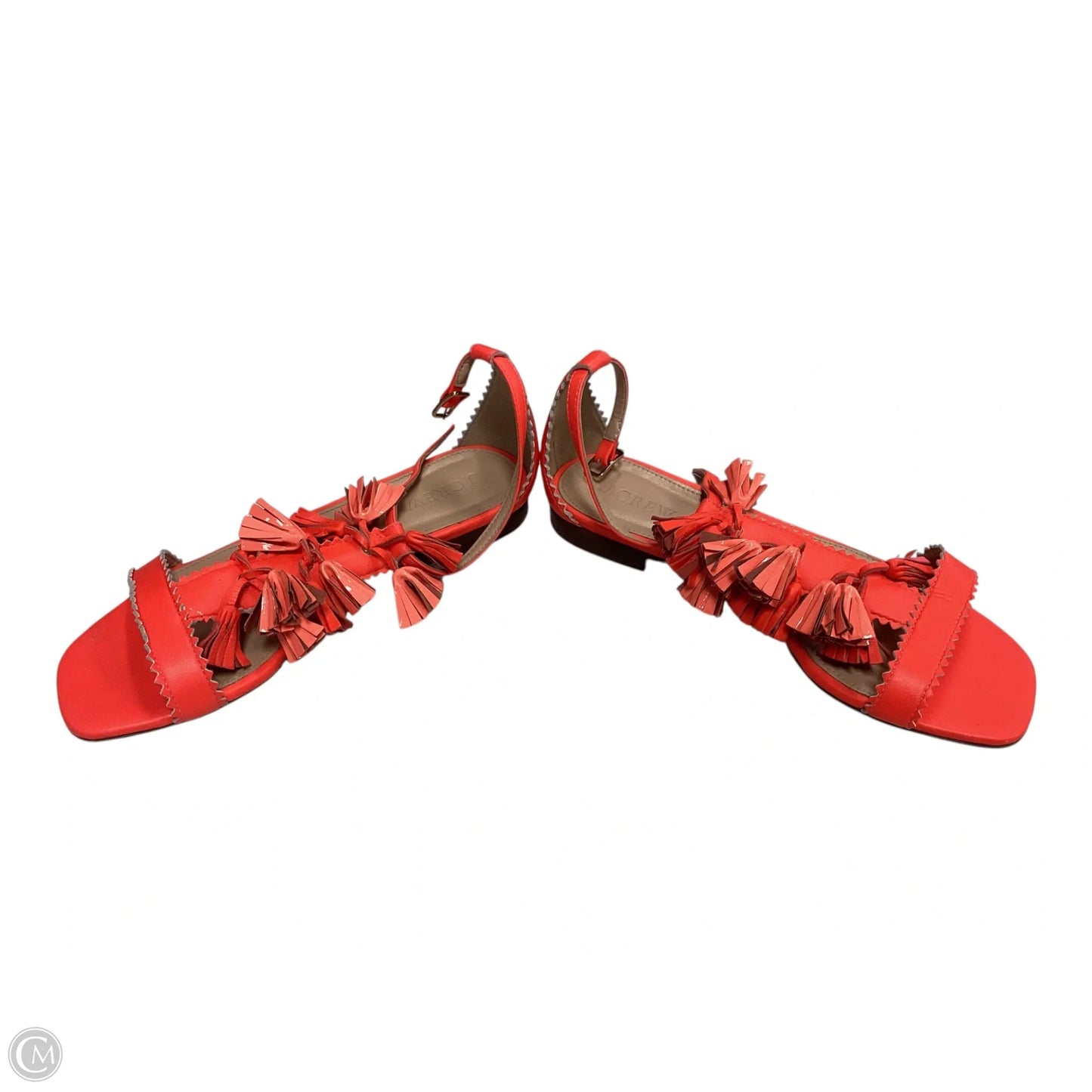 Sandals Flats By J. Crew In Coral, Size: 7