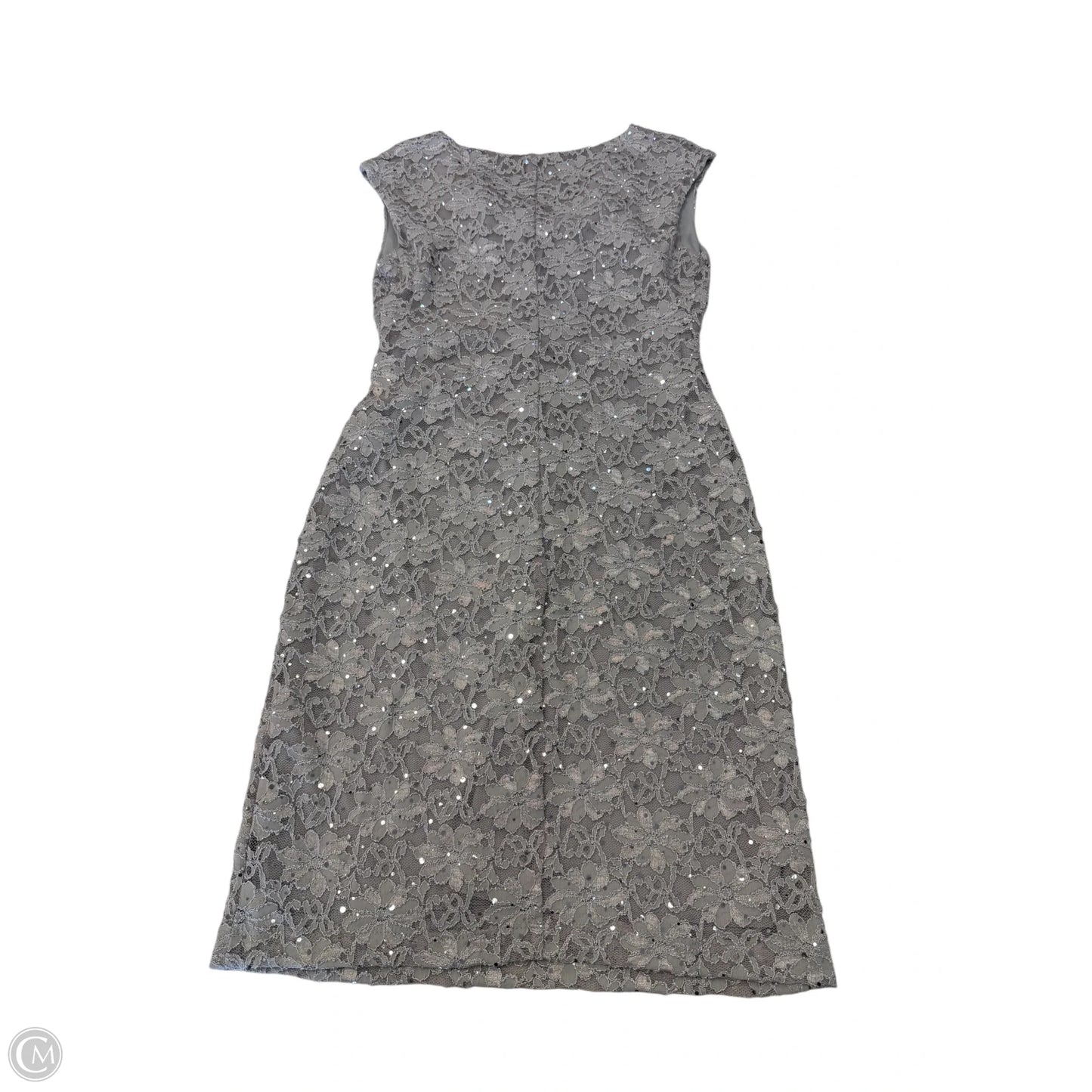 Dress Party Short By Connected Apparel In Silver, Size: 10p